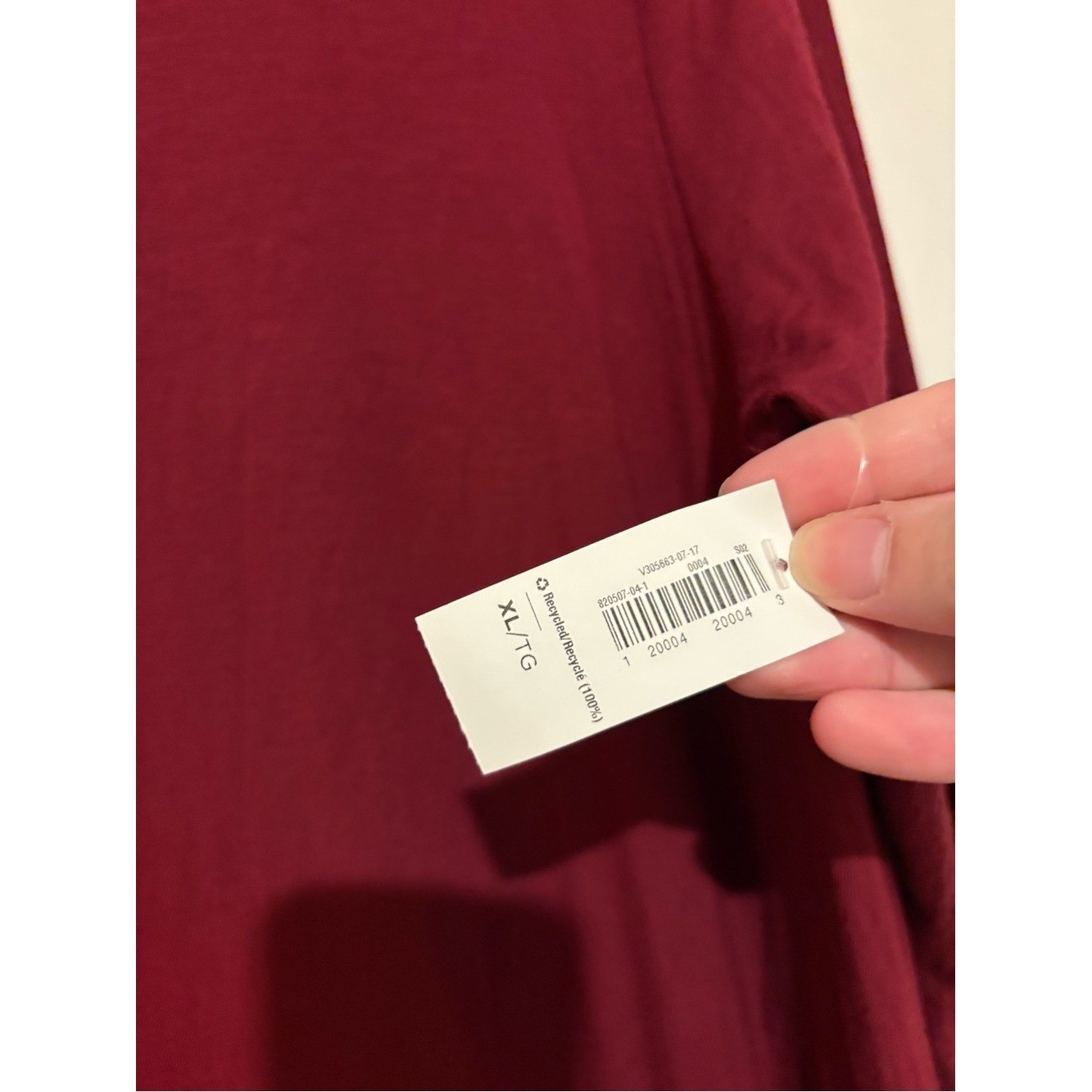 Old Navy Long Sleeve knit swing dress gosh garnet red size XL
