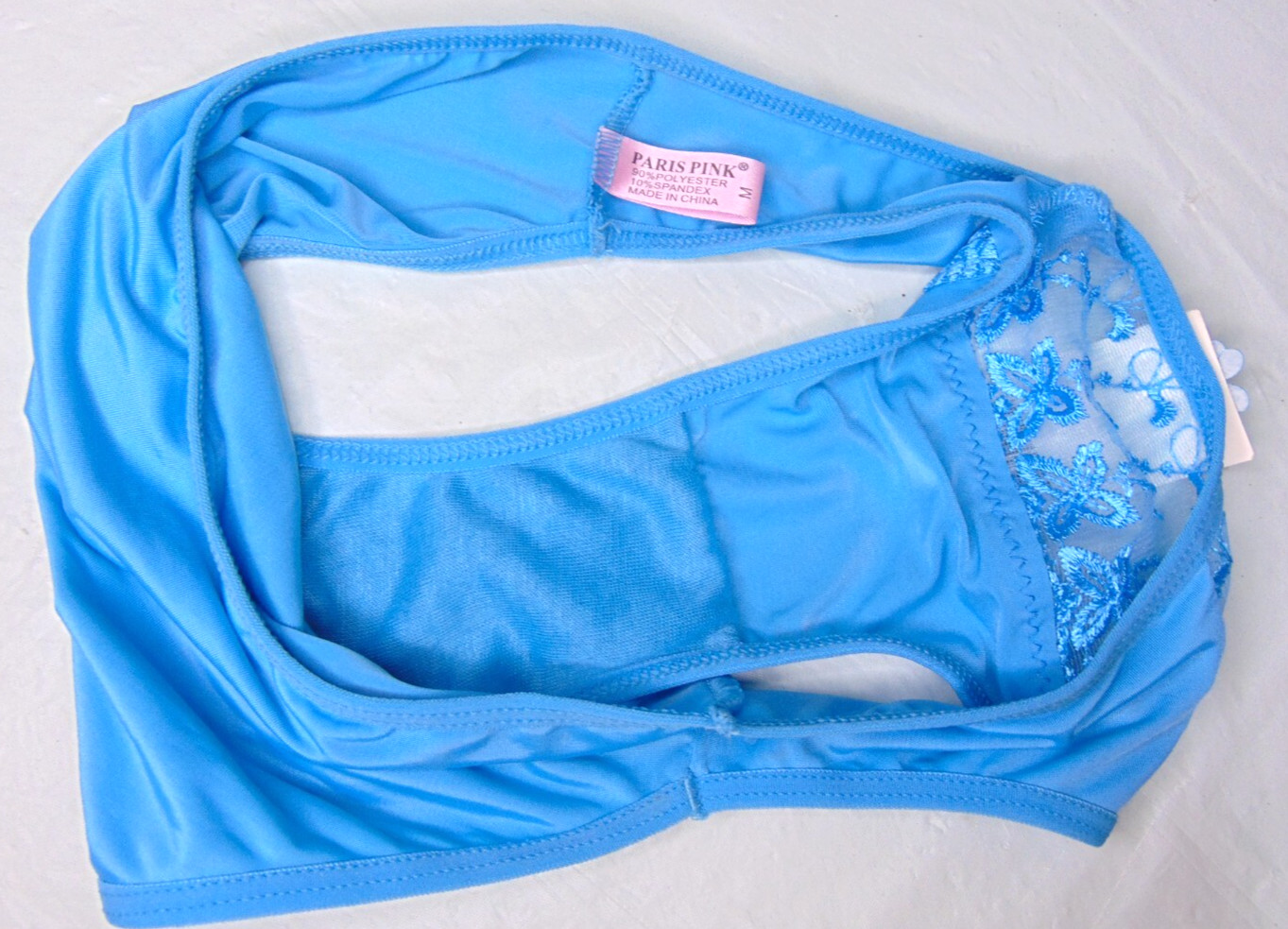 Blue PARIS PINK PANTY Small/Medium. Polyester spandex NEW with tags