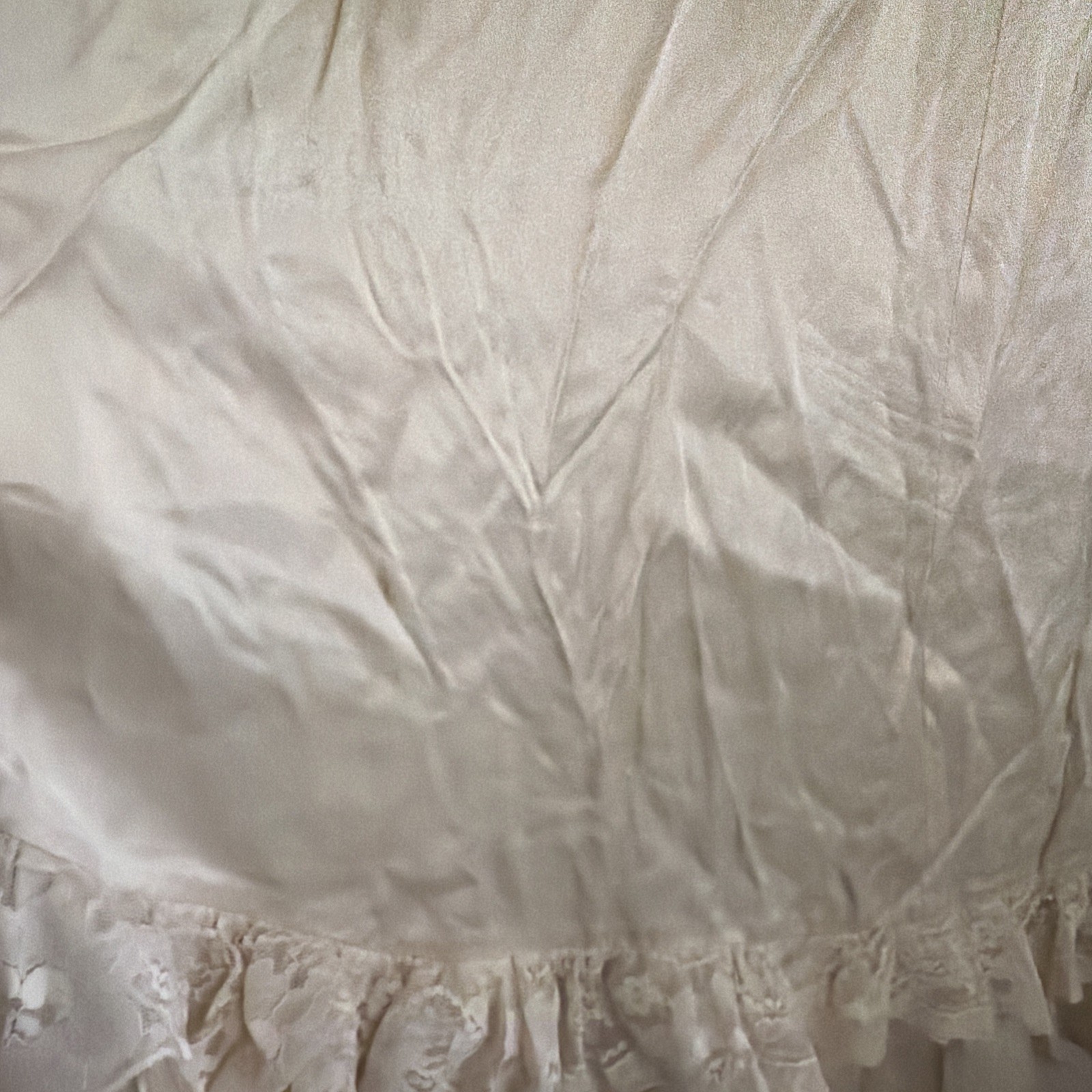 Vintage 1970’s Gunne Sax Satin & Lace DRESS GOWN Prairie Boho Style Size 11