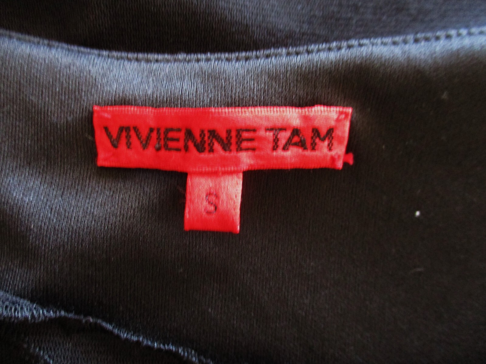 Vintage Vivienne Tam Black Mesh Dress S Women Embroidered Butterfly Appliques