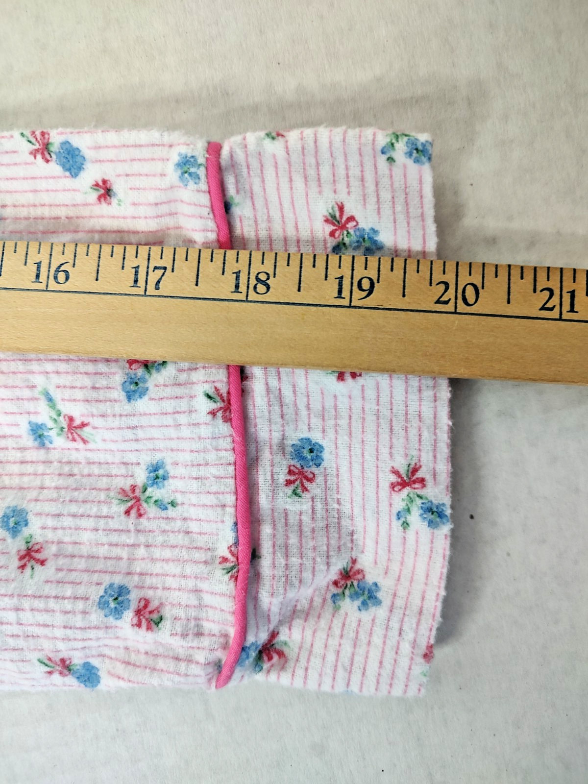 Vintage Jodie Arden Flannel Nightgown Sz Med Floral Pink Blue Granny Cottagecore