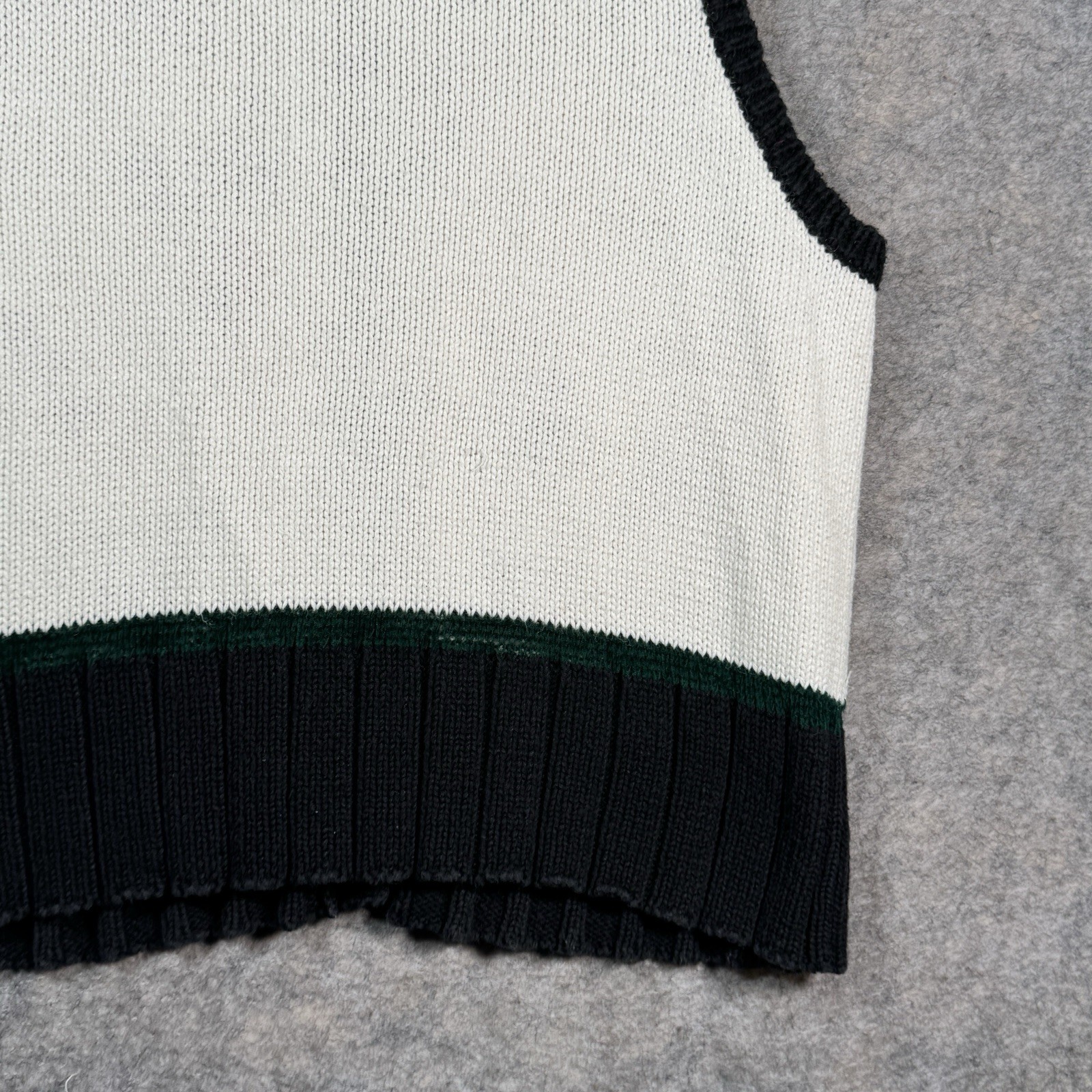 Vintage 90s Womens Russ Woman Christmas Knit Cardigan Sweater Vest Size 14/16W