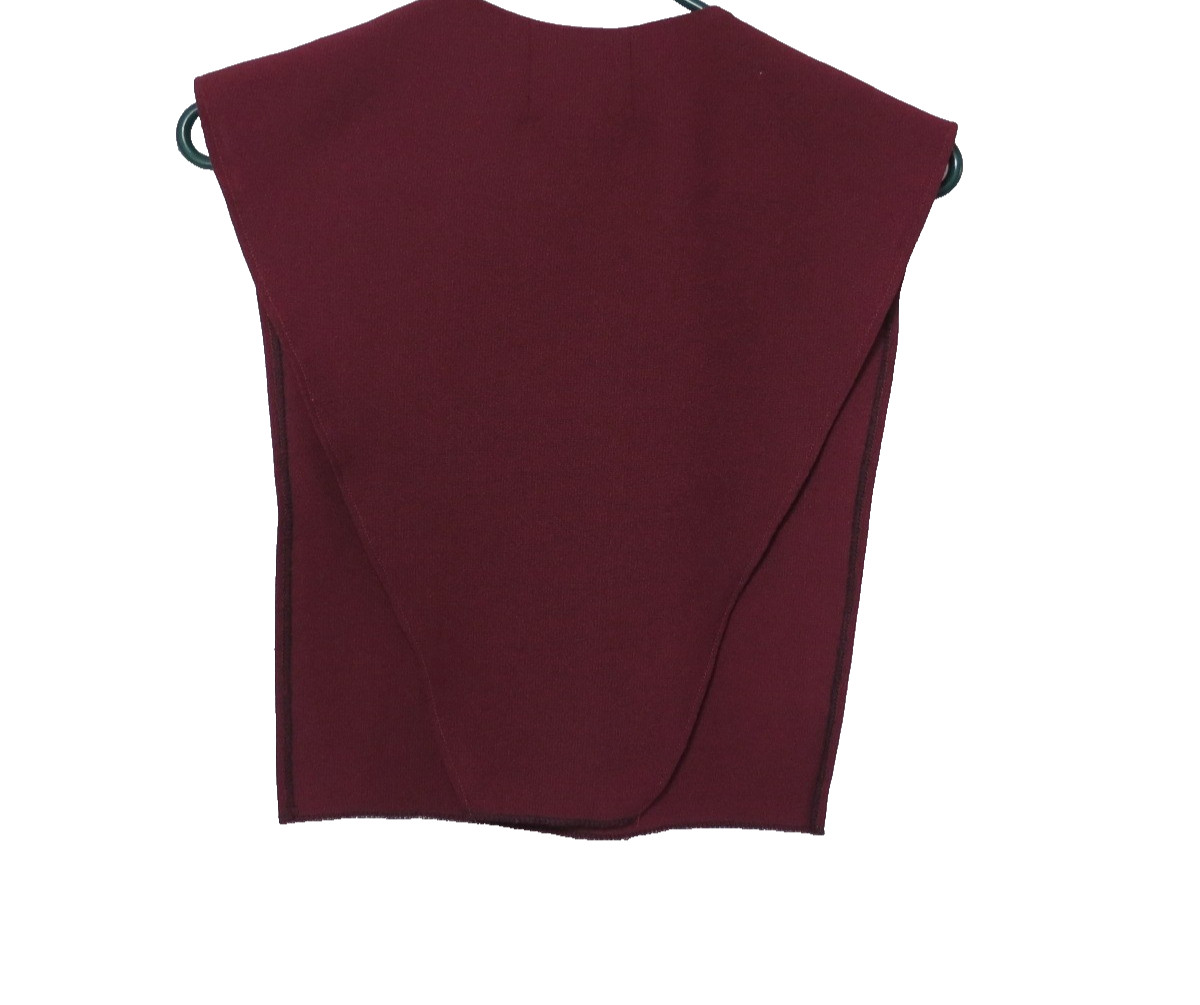 Amish ladies maroon pullover petite dress long sleeve detatched cape & apron