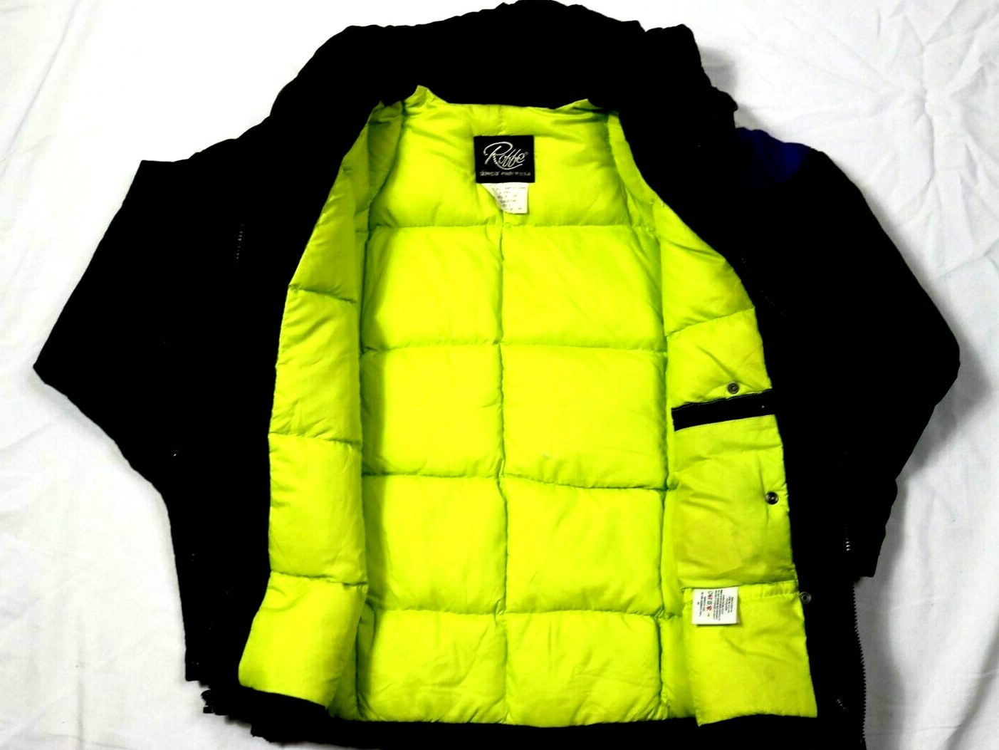 Vintage 80s Women’s Size 8 Roffe Black Winter Jacket Ski Coat Puffer Snow Bunny