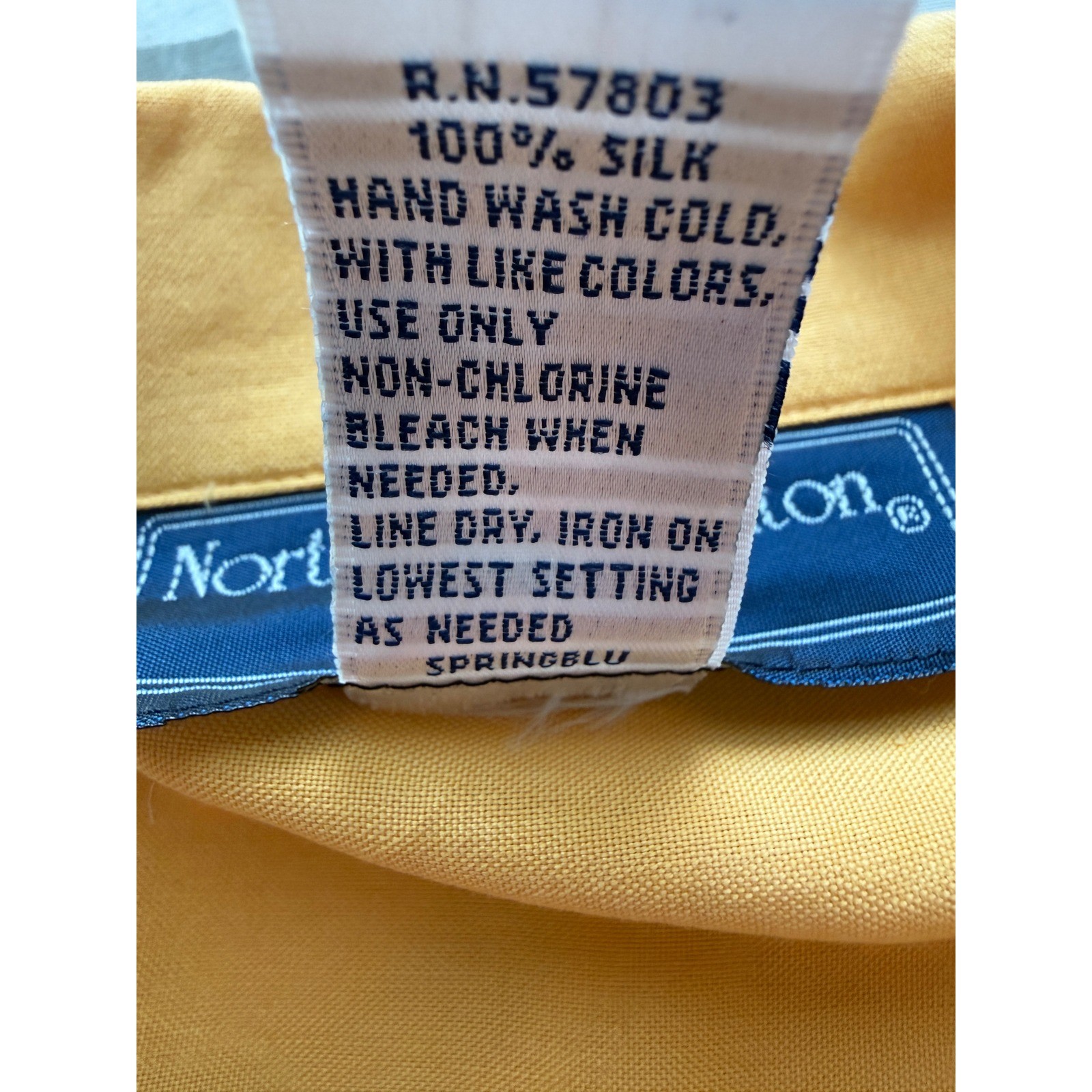 Norton McNaughton Petite Mustard Yellow 100% Silk Wrap Safari Jacket 12P Vintage
