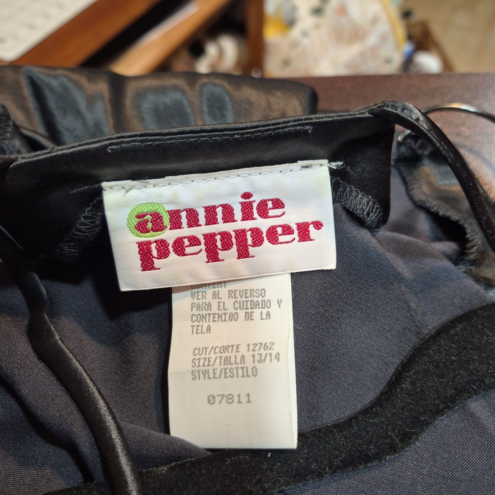 Vintage Annie Pepper 90s Satin Slip Dress 13/14 Quiet Luxury Clean Girl Polished