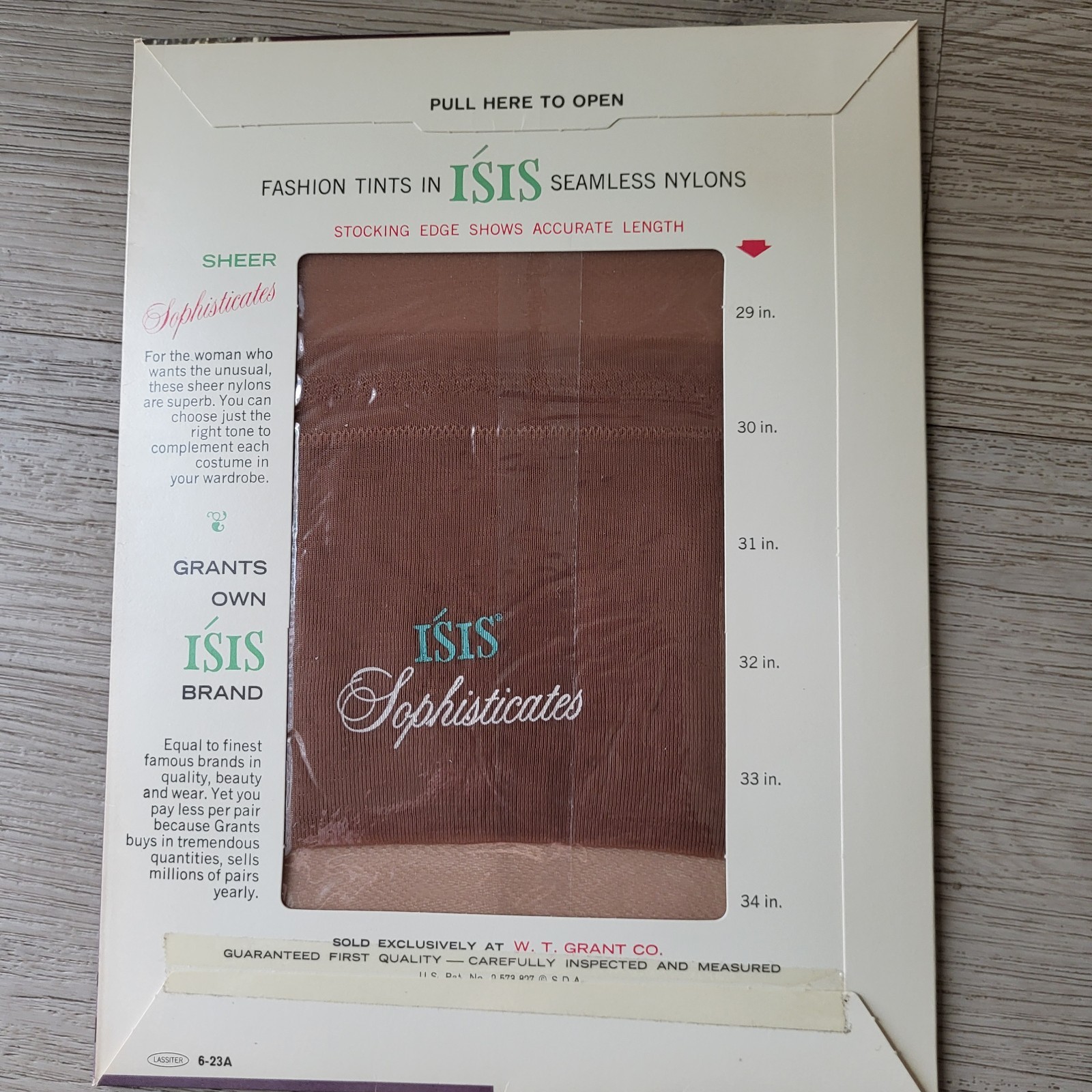 VTG ISIS Seamless Sheer Womens 10 Sophisticates Pantyhose New 60’s
