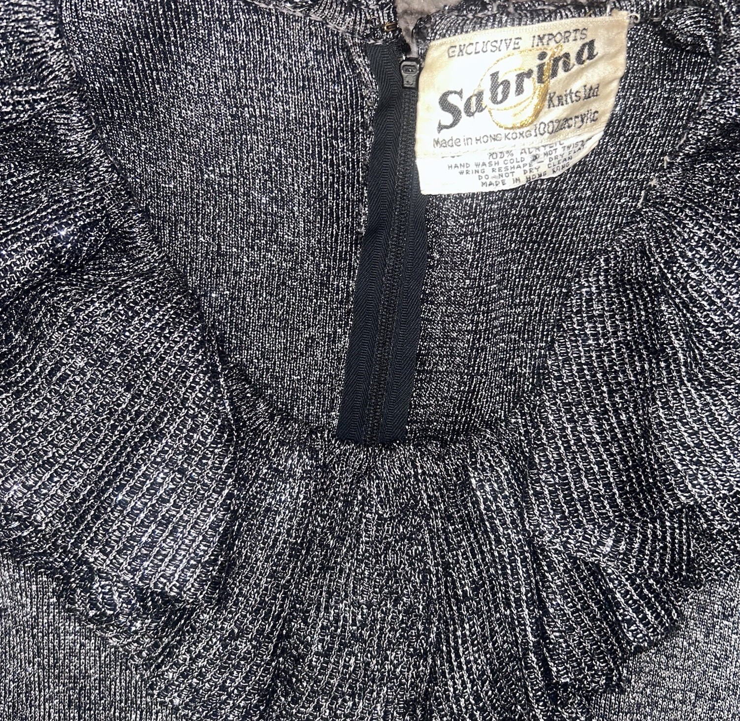 sabrina knit LTD rainbow lurex dress Size Small