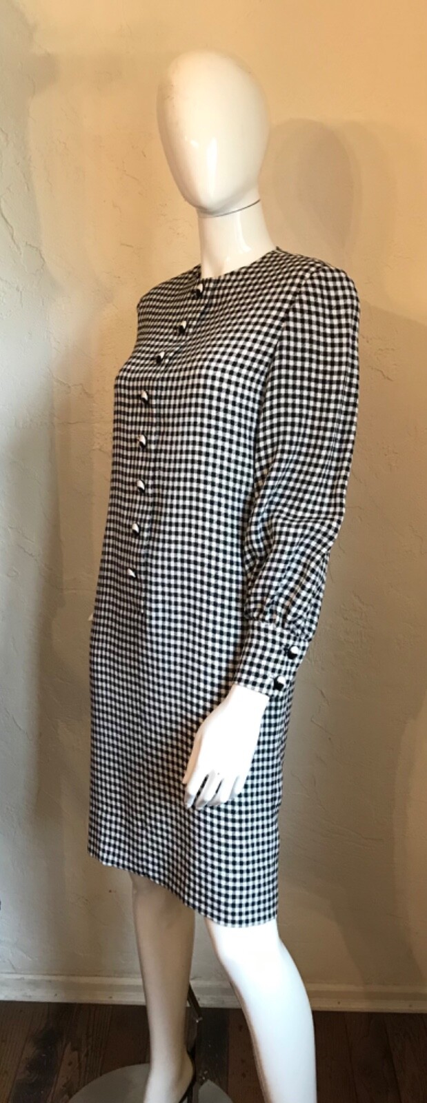 VINTAGE David Hayes Neiman Marcus Houndstooth dress 4