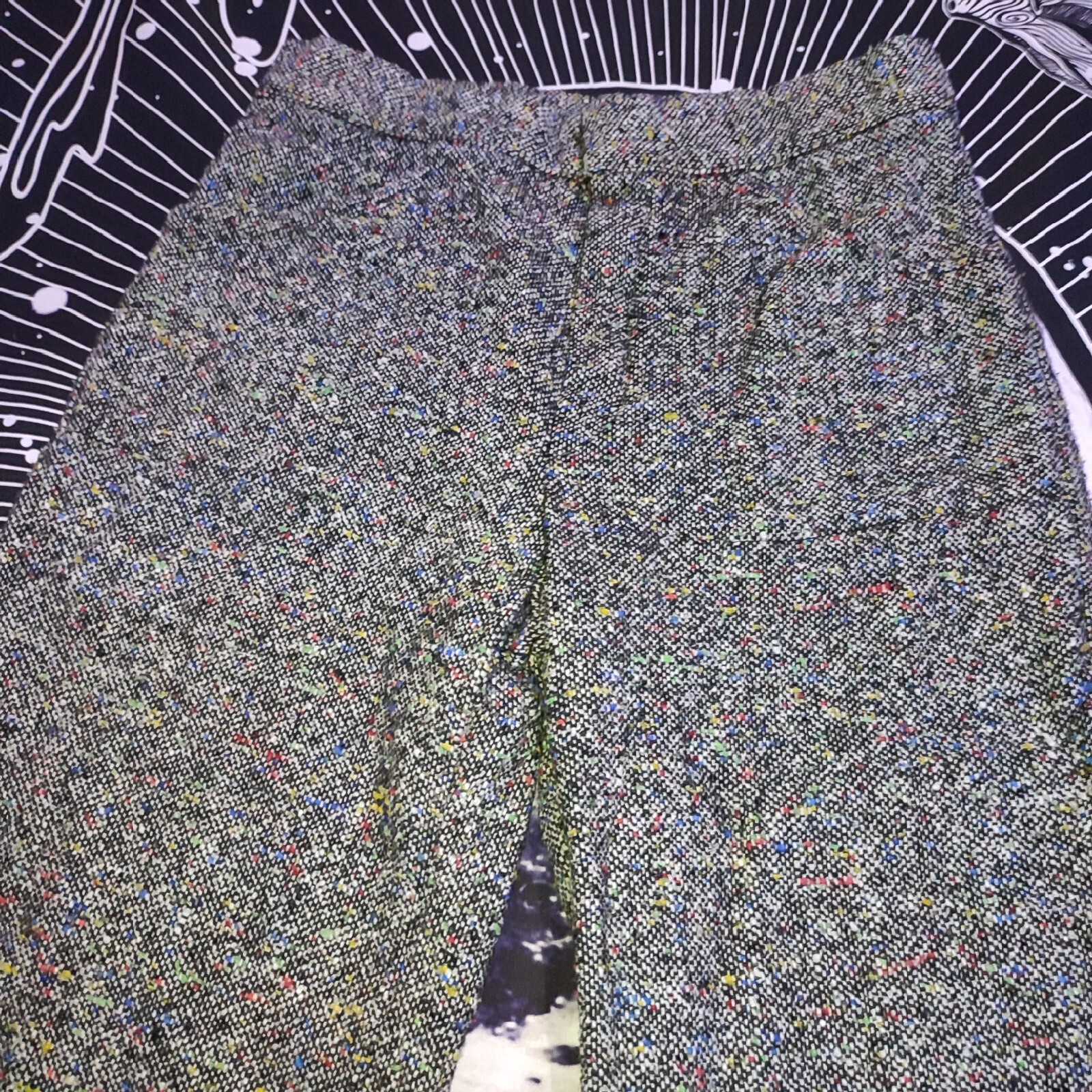 Vintage Happy Legs Peddle Pusher Pants Rainbow Tweed 28” Very Rare