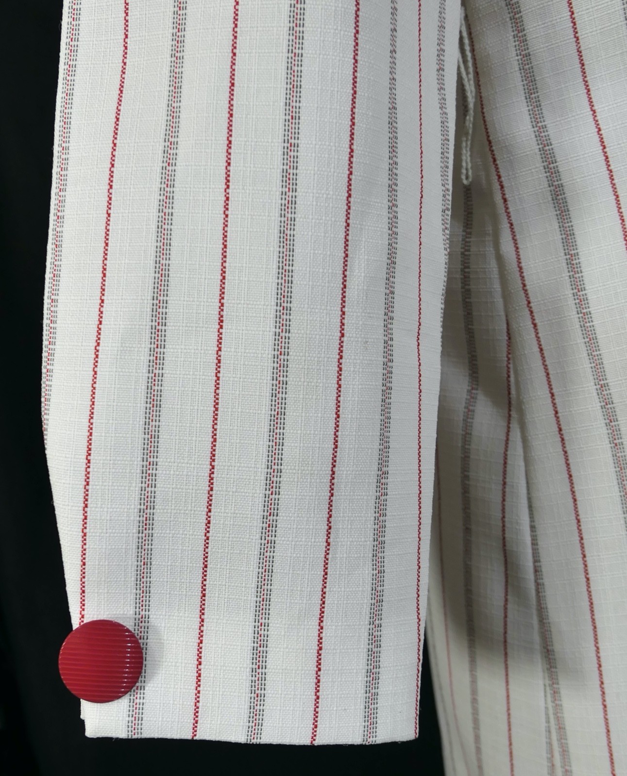 Vintage 70s Henry Lee Petites Business Shift Dress Pin Stripe Dagger Collar M