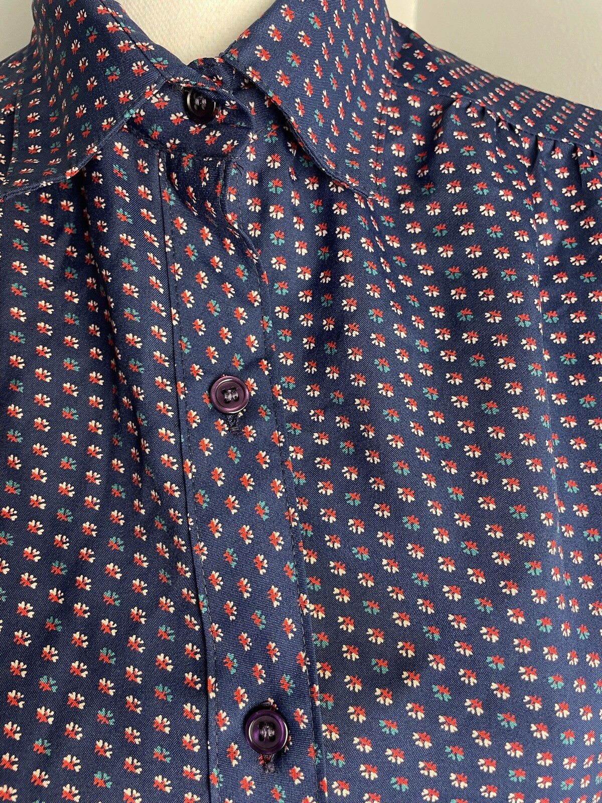 Vintage 80’s Lady Arrow Womens Blouse Floral Grandmacore Cottagecore Med