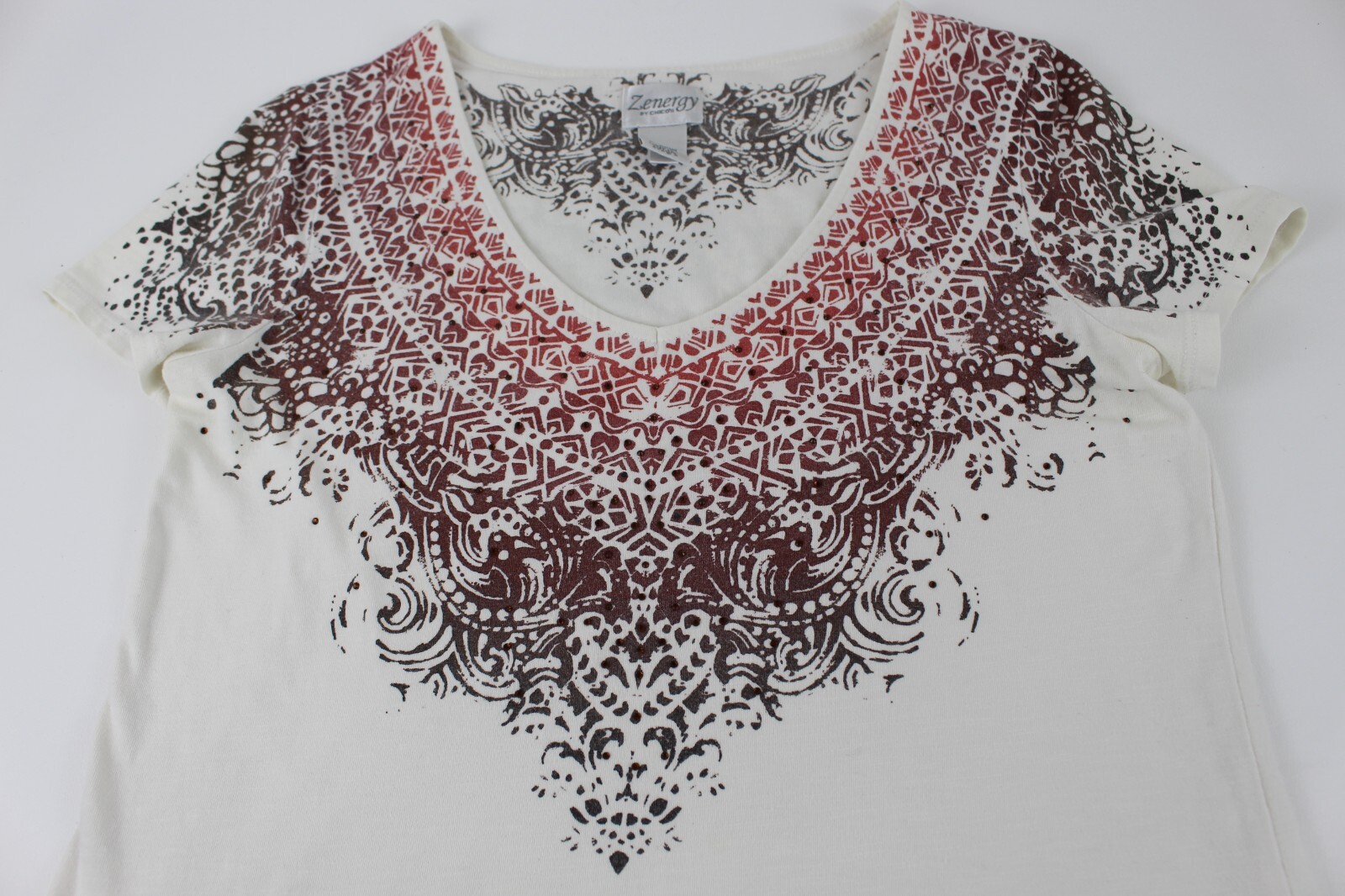 Zenergy by Chicos 96% cotton 4% spandex top