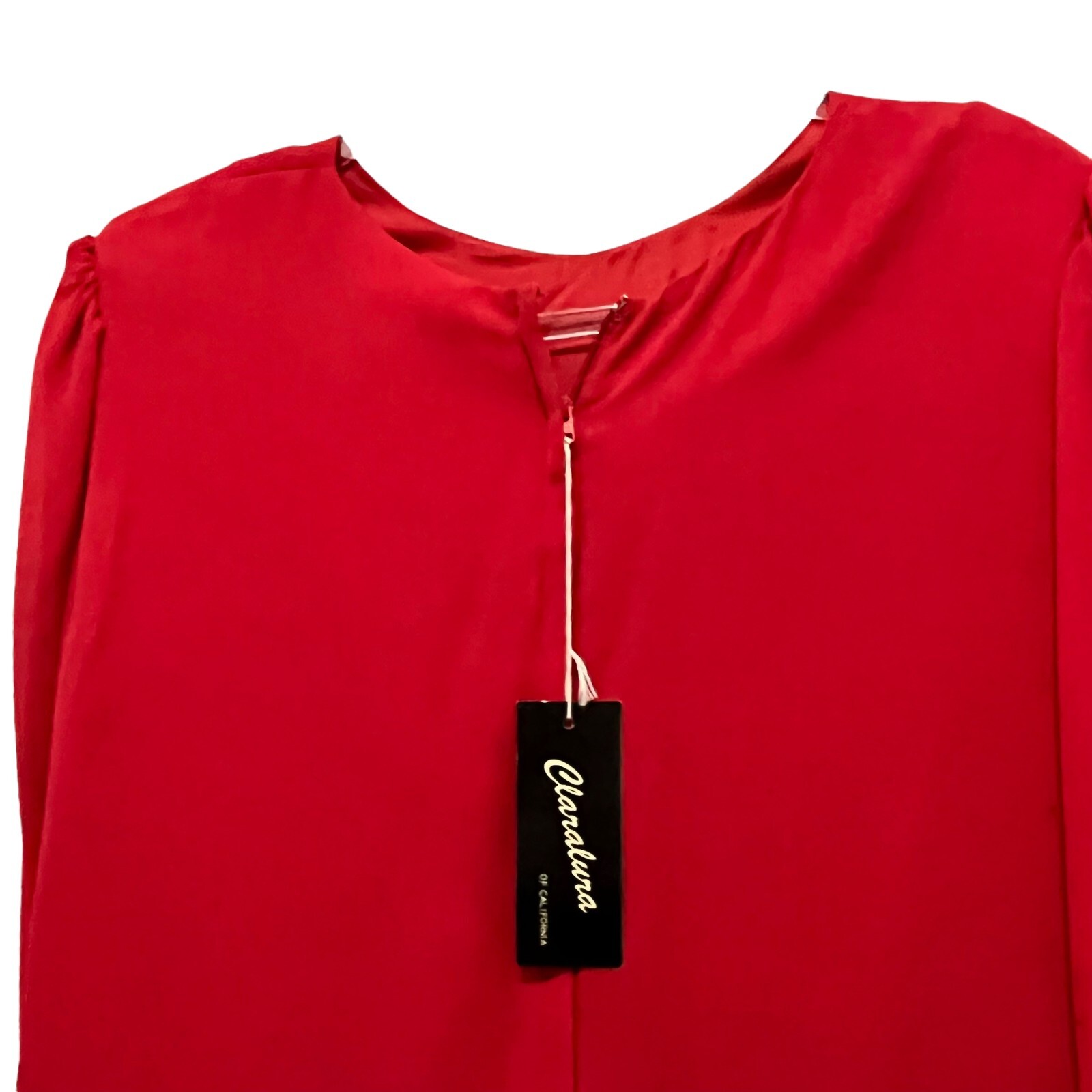 80s Cocktail Dress Womens Size 16 Vintage Original Red Sheer Layered Evening