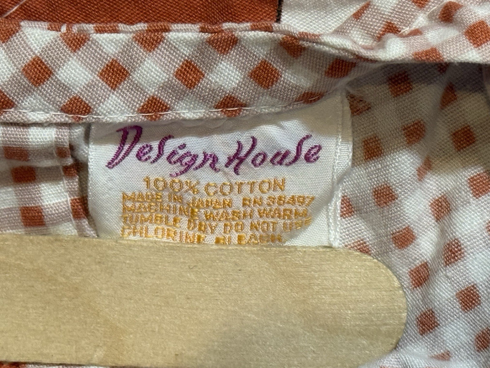 Design House Japan Vintage 70s Vegetables Mod Artist Smock Apron Shirt Hippie