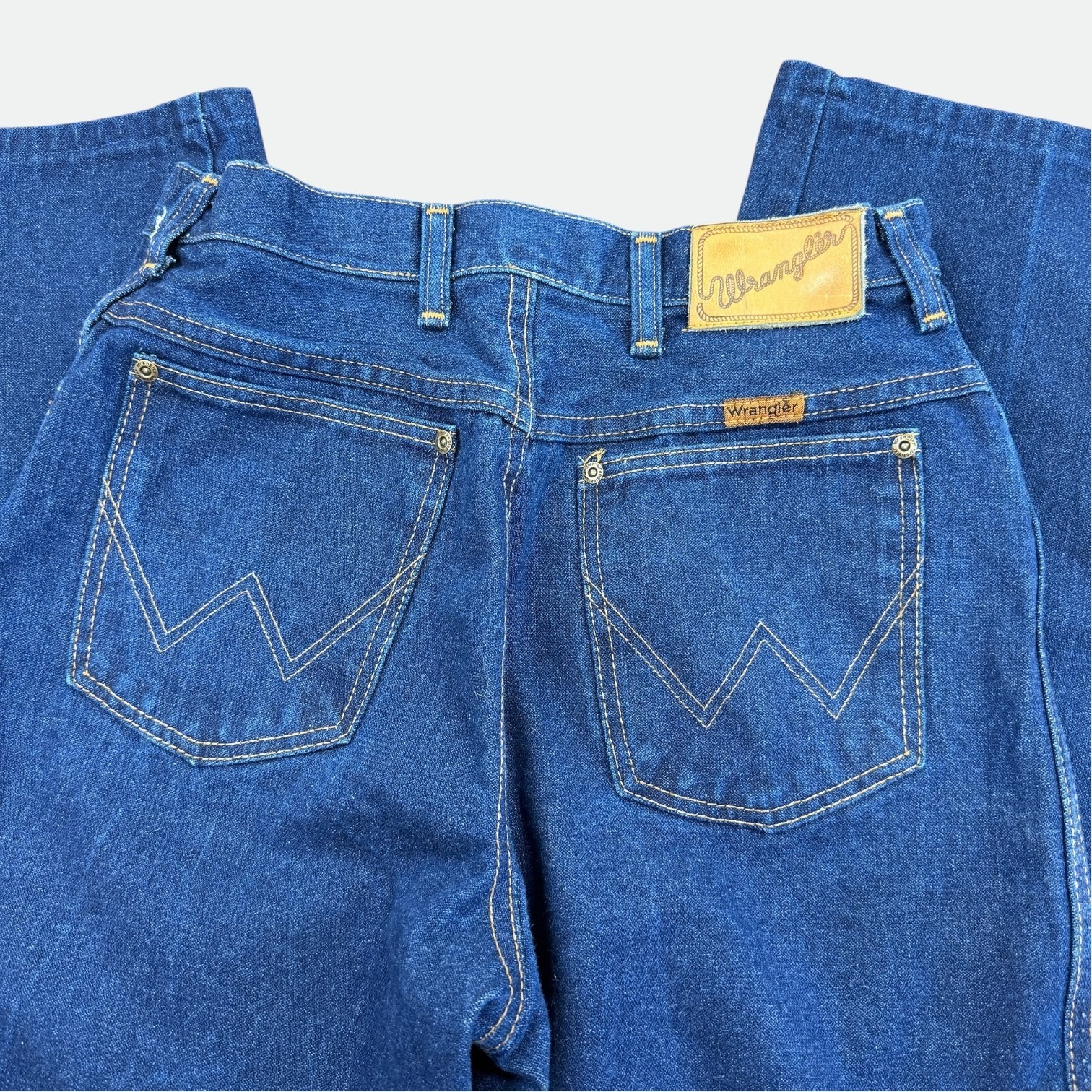 Vintage Wrangler USA Made Misses Full Fit 12 Jeans 80s Western Denim High Rise