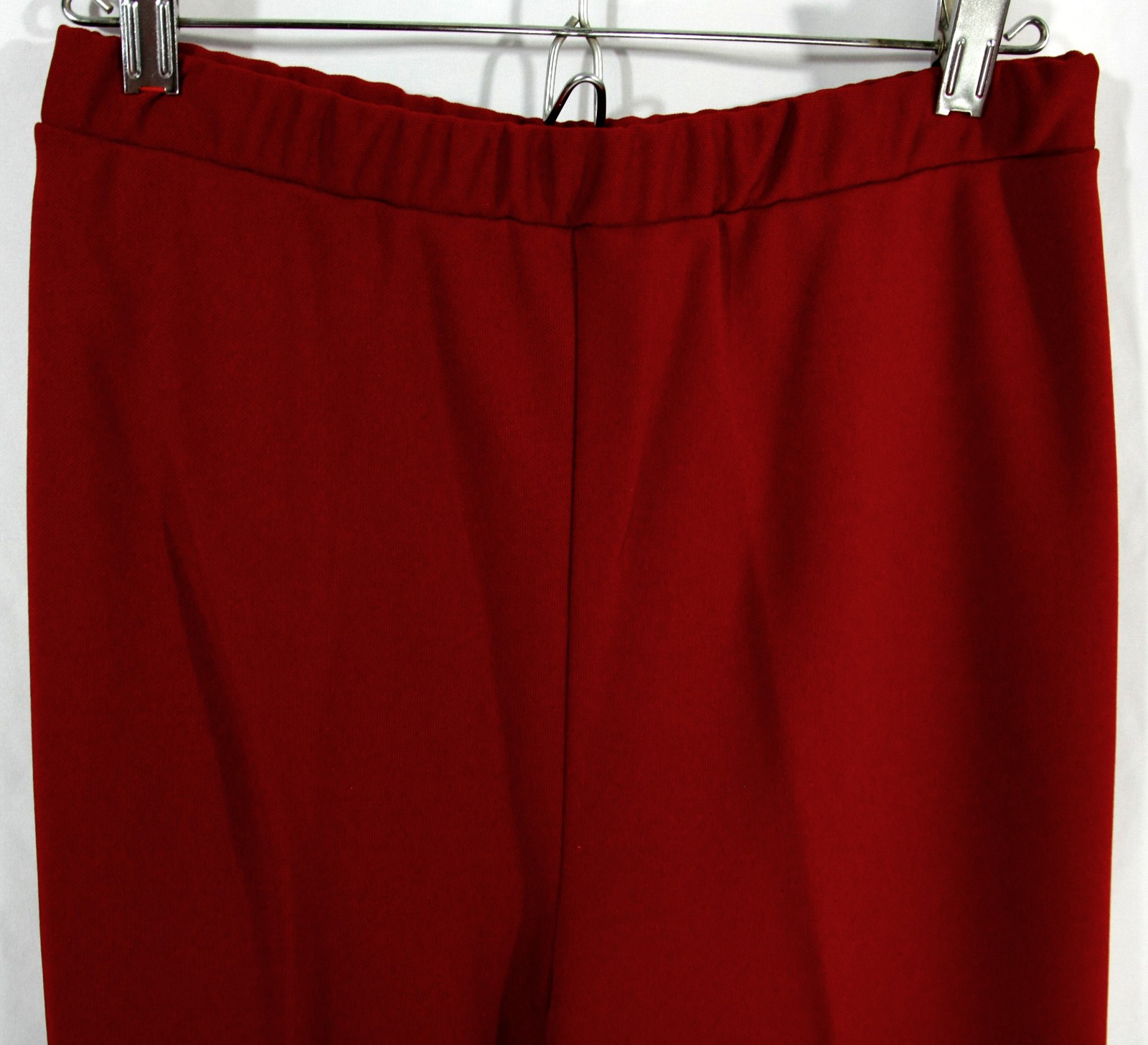 Vintage Adrianne Ross Maroon Vest Jacket and Slacks Pants Suit Set 10 1970s