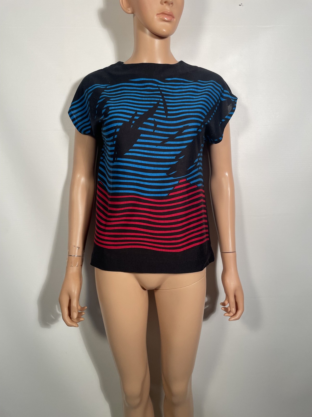 Vintage 1980s Abstract Print Tshirt Size M