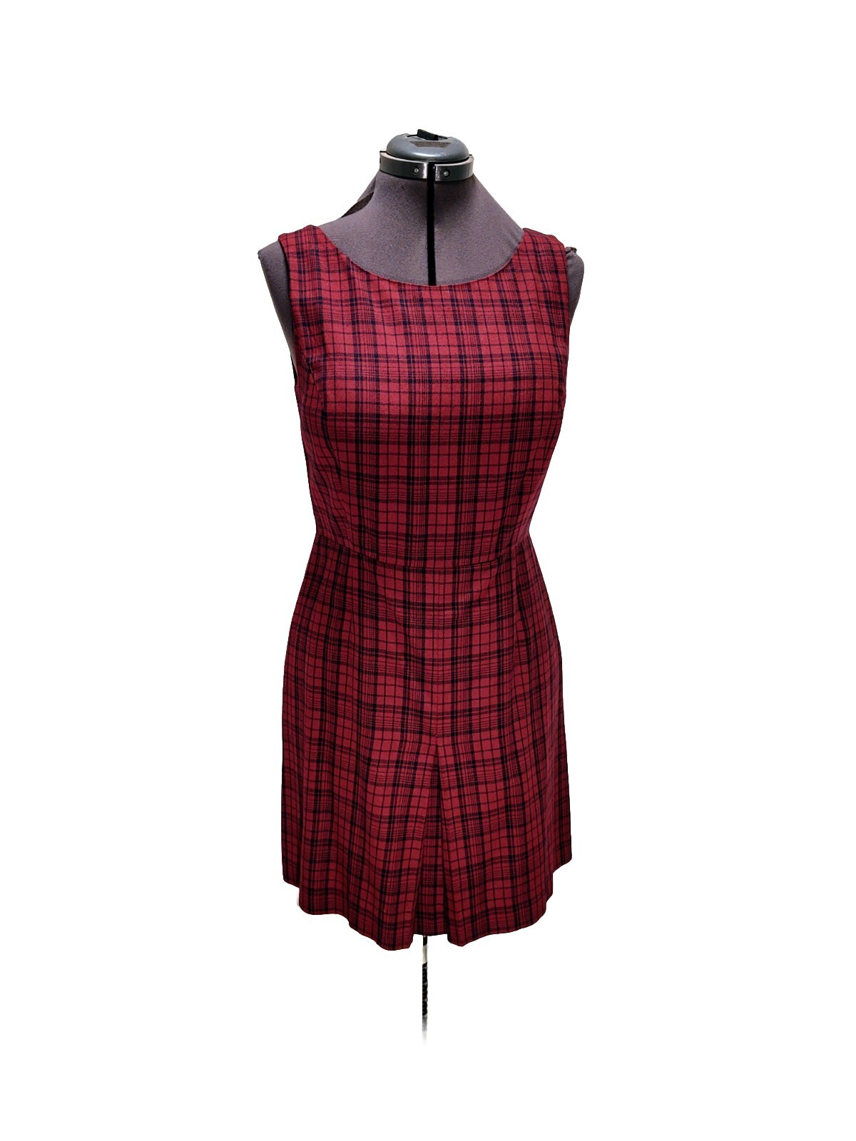 Esprit Red And Blue Plaid Dress Vintage Size 9/10