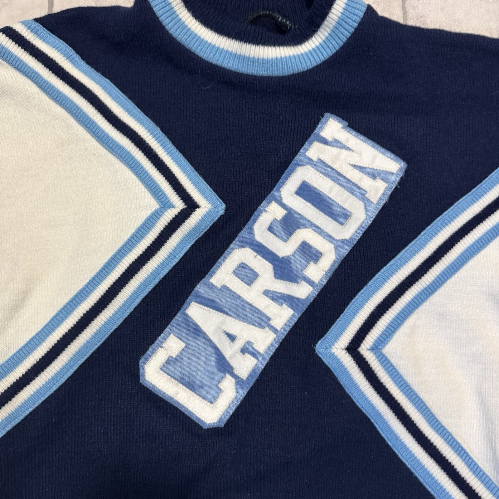 Vintage 60s 70s Cheerleader Supply Co. Orlon Acrylic Sweater