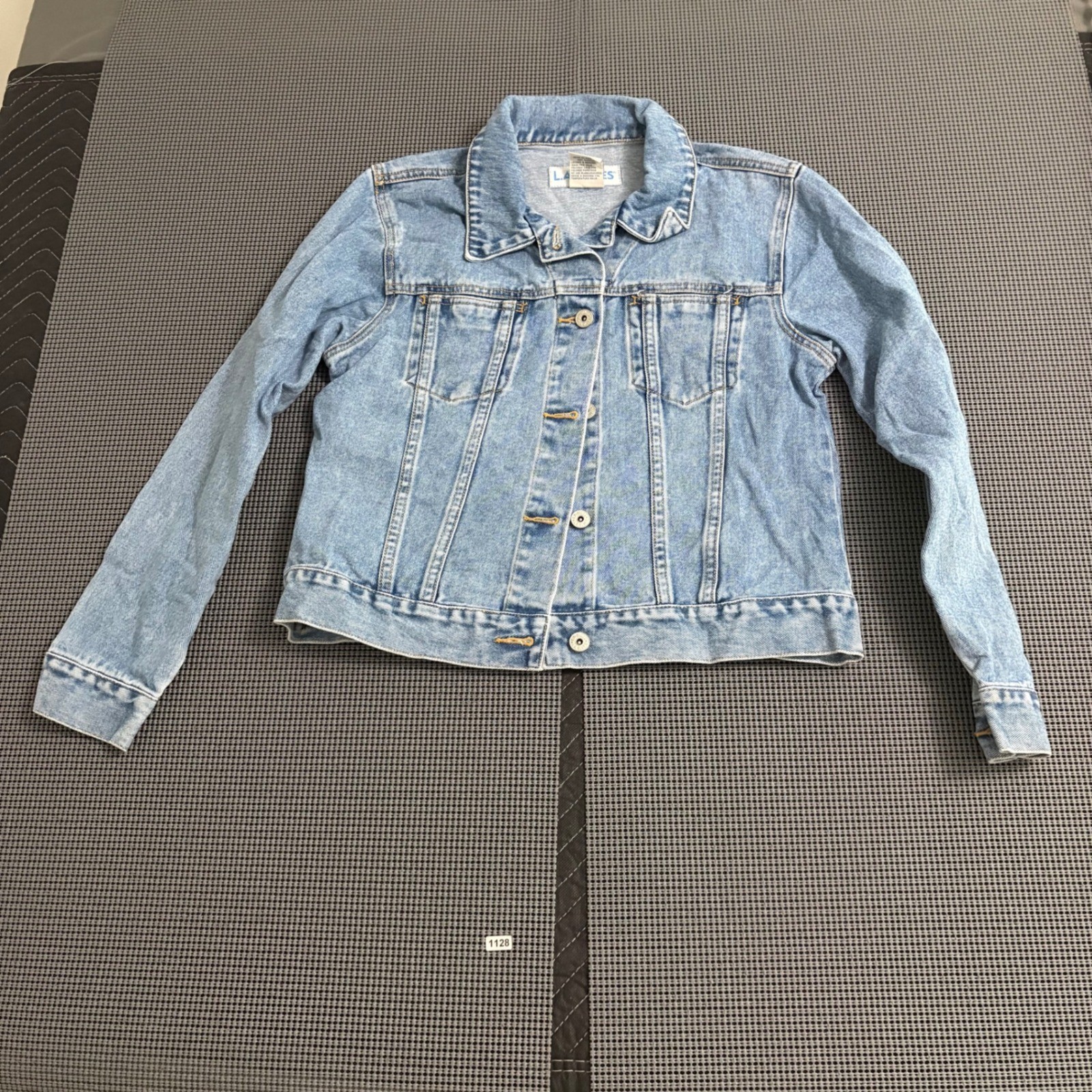 Vintage LA Blues Womens Small Light Wash Cotton Denim Trucker Jacket