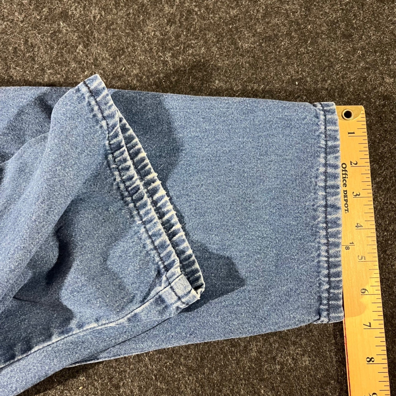 Chic Elastic Waist Jeans Womens 26W Blue Vintage 90s Mom High Rise Tapered Leg