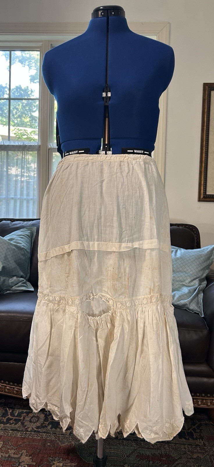 Antique Edwardian Victorian Petticoat
