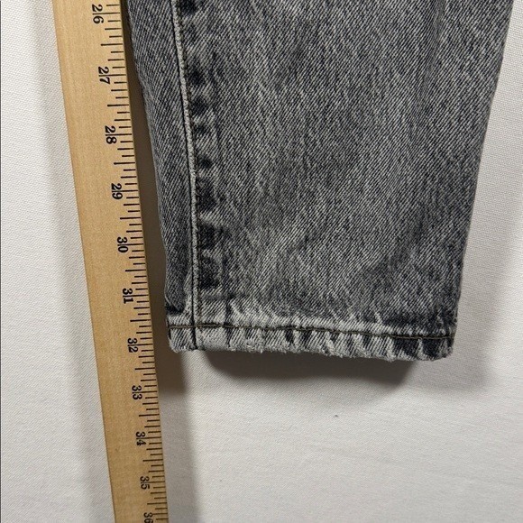 Vintage Edwin Jeans Gray Acid Wash High Rise Tapered Mom Jeans Made in Japan 26
