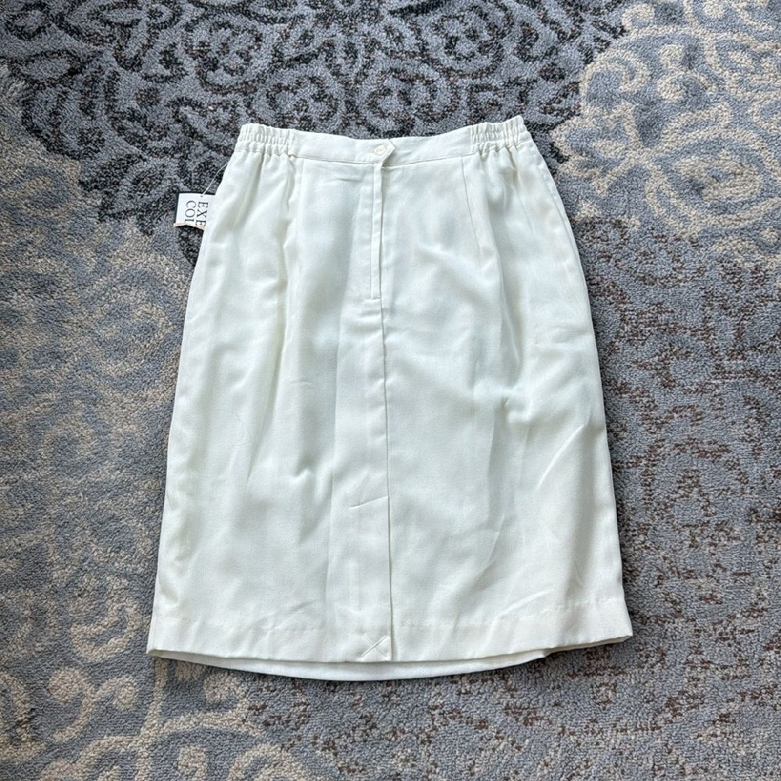 Vintage Executive Collection Blazer & Skirt Set Cream 14