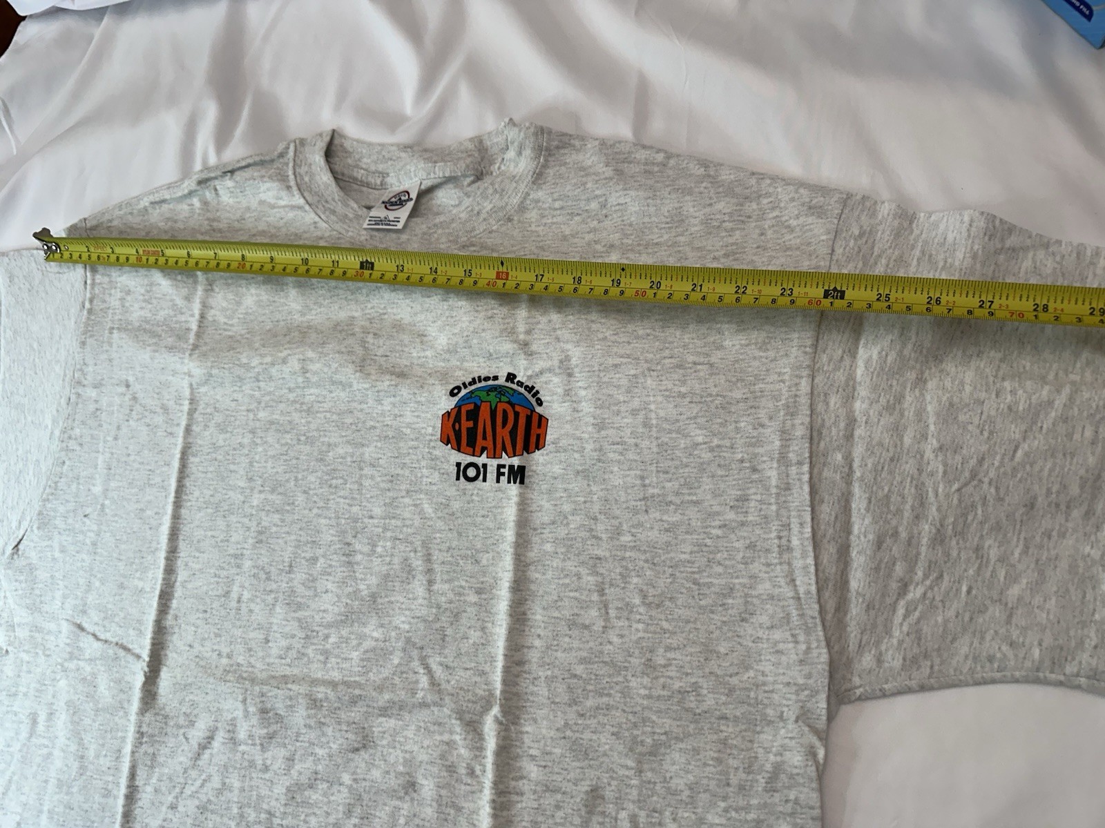 Vintage T-Shirt Beatles K-EARTH 101 Fm Radio Oldies Rock N’ Roll, Rare Unused