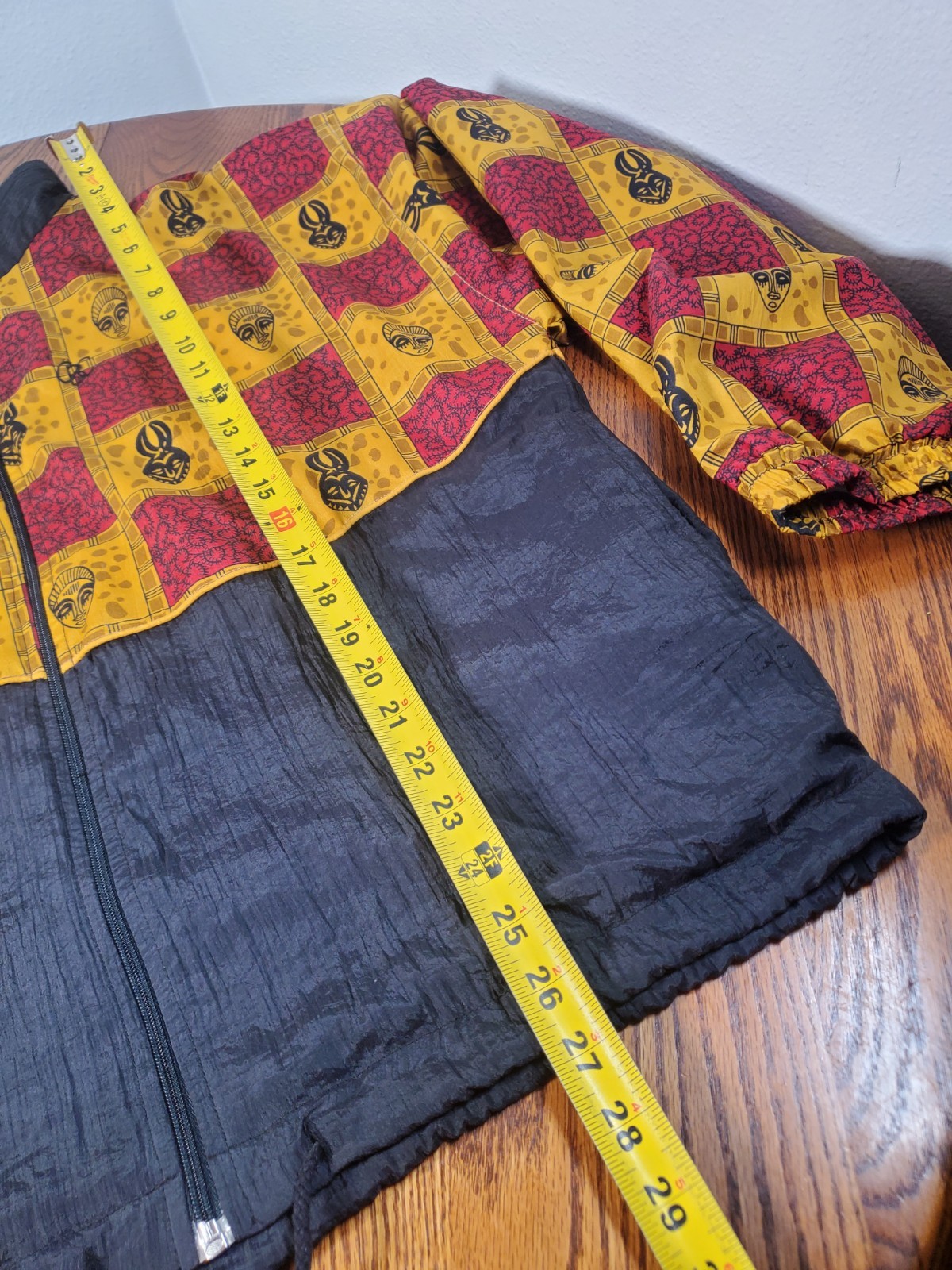 Vtg 1980s-1990s Colorblock Windbreaker Jacket By Erica Brooke African Tribal