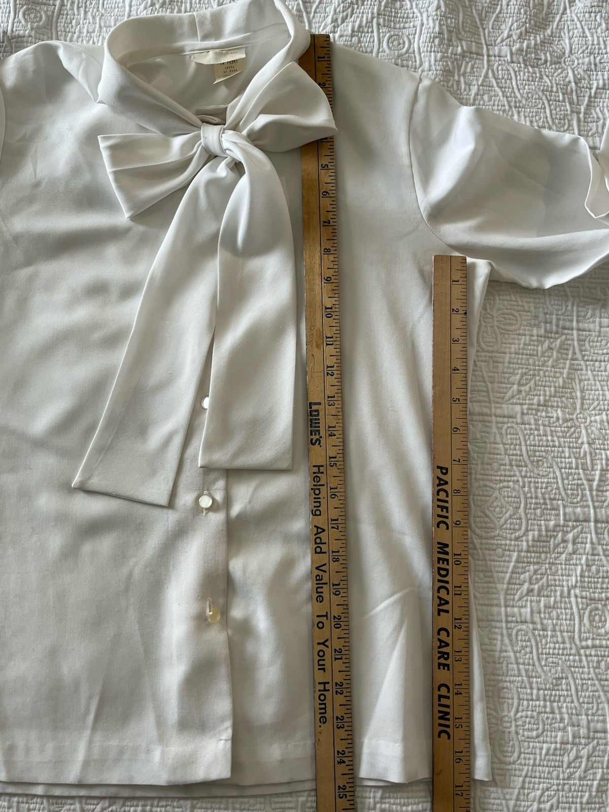 Vintage – Late 1980’s To Early 1990’s White Blouse – Size 12