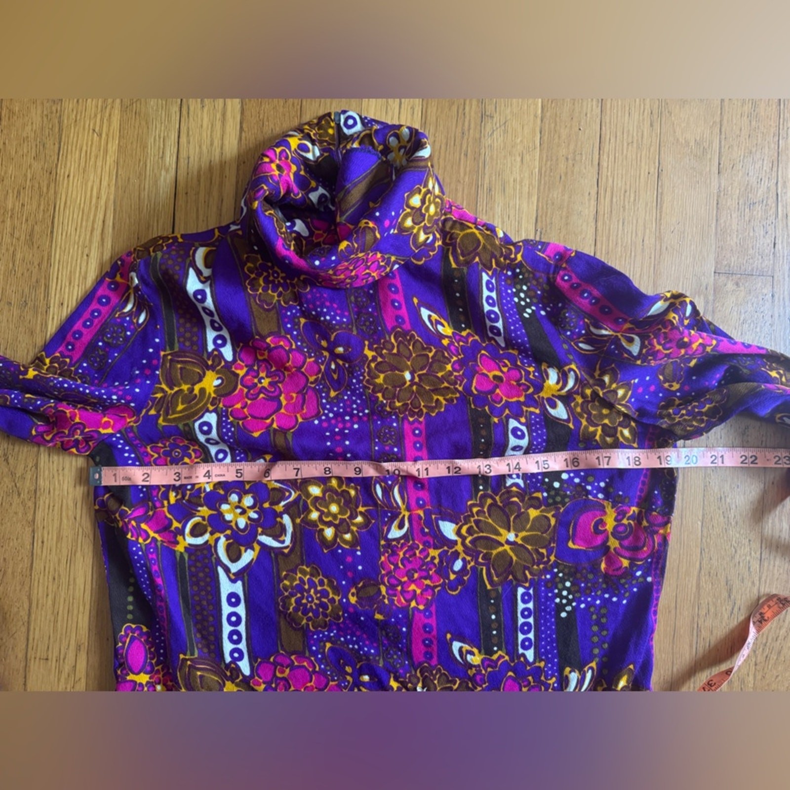 70s Vintage Acrylic Barkcloth Honeymoon Set – Dress and Shirt