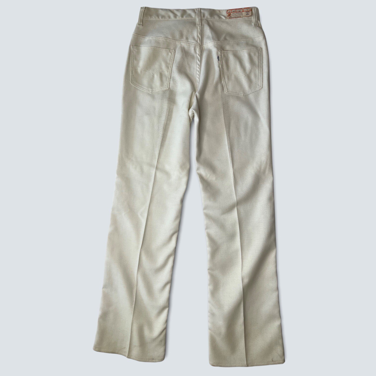 BIG E Vintage Levi 60s 70s pant jean disco for GALS white 29 X 32 1970s