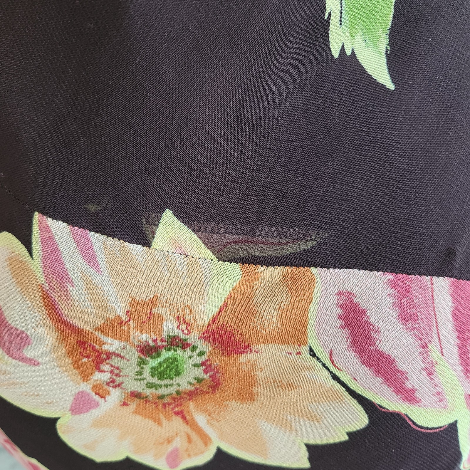Vintage Y2K Brown Floral Tank Dress Pink Maxi Sequin Romantic Boho Size Large