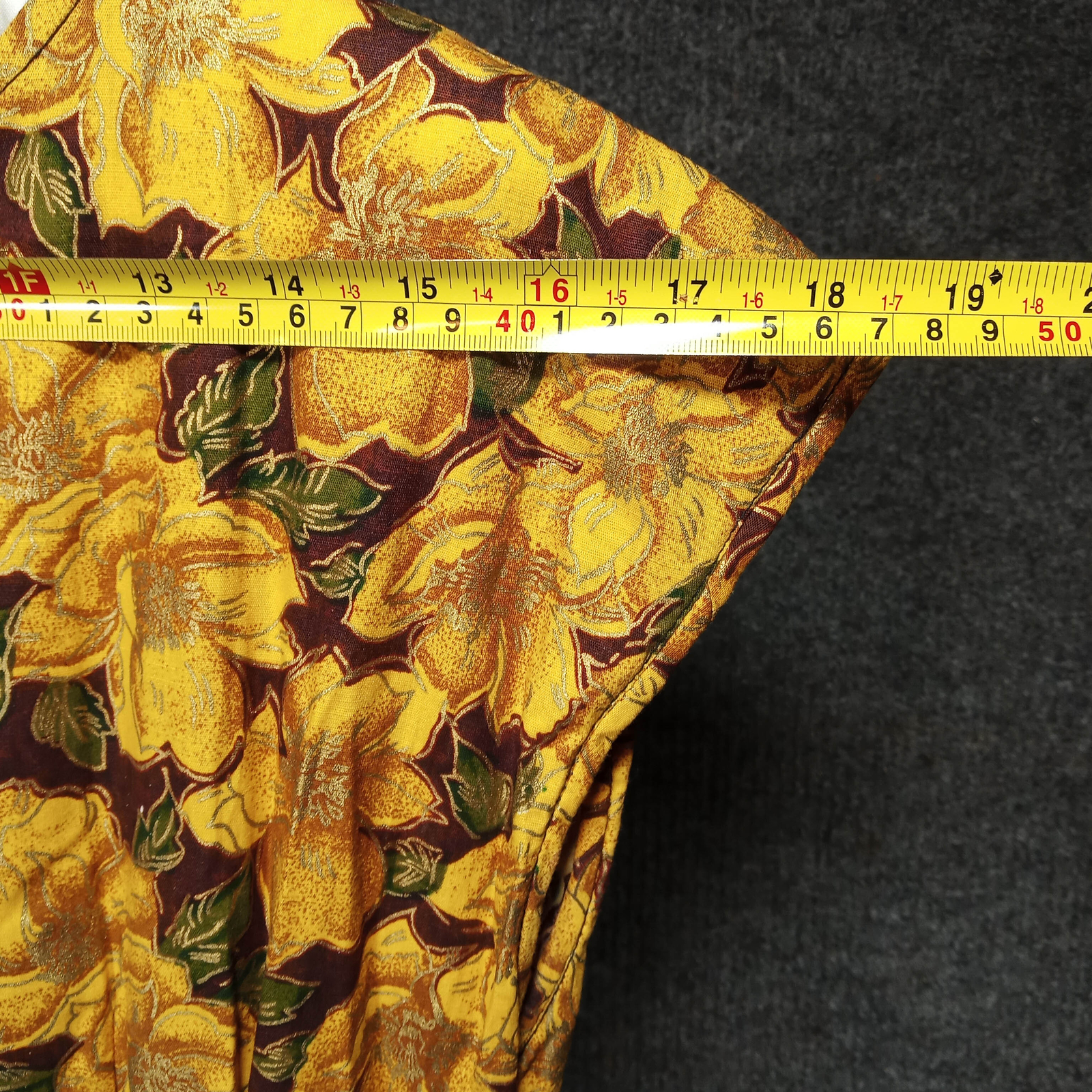 1960s Vintage Green and Orange Floral Dress with a Black Chiffon Underlayer