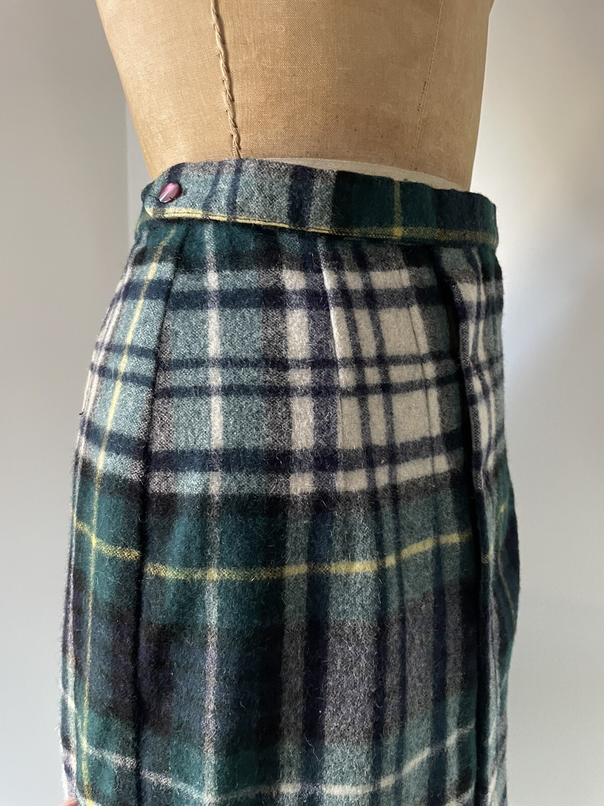 Vintage 1960’s Plaid Tartan Skirt Century Of Boston Preppy Wrap Skirt XS