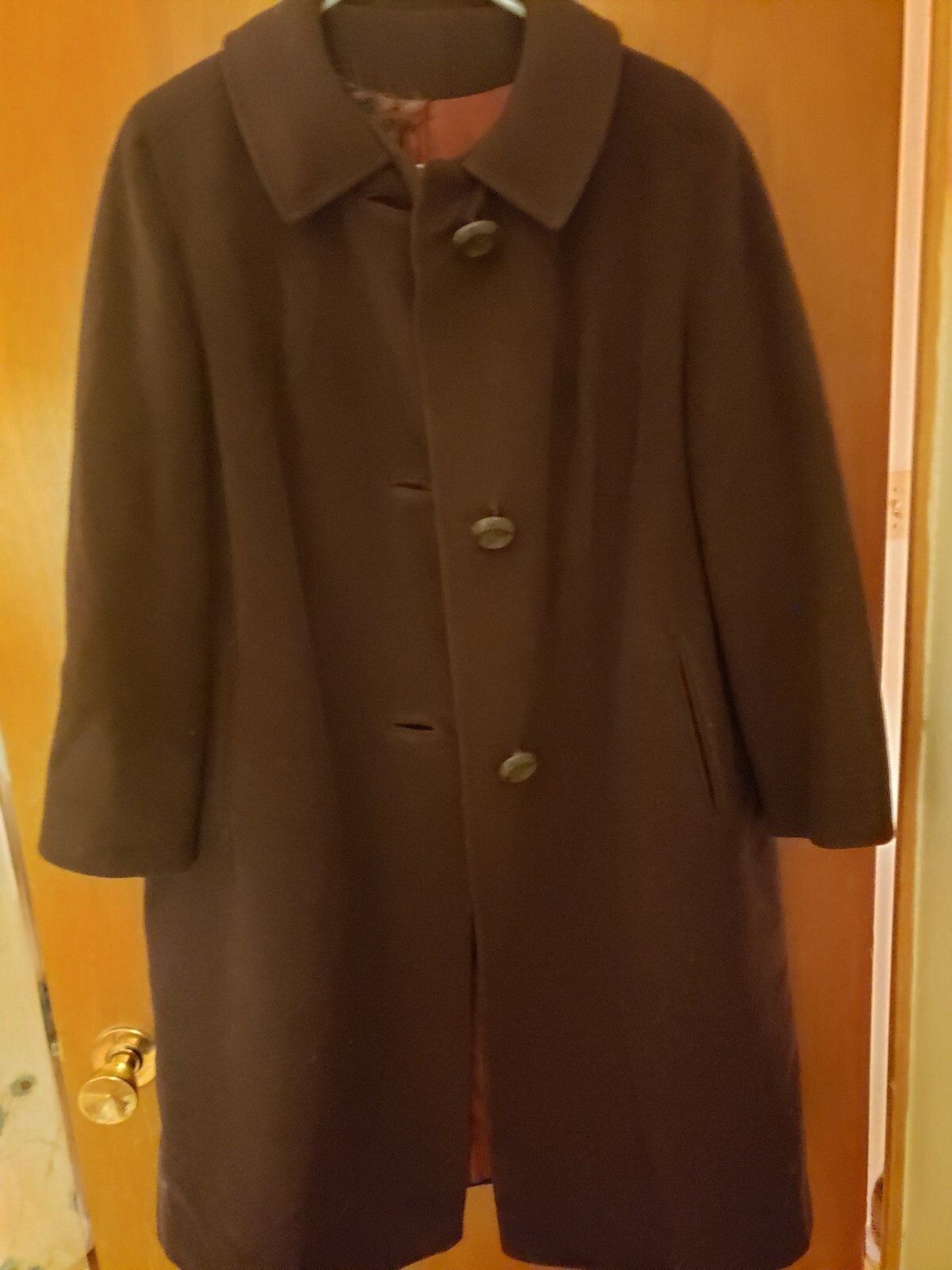 Vintage Betty Rose Women’s Middy Knee Length Coat wool Large Fully Lined