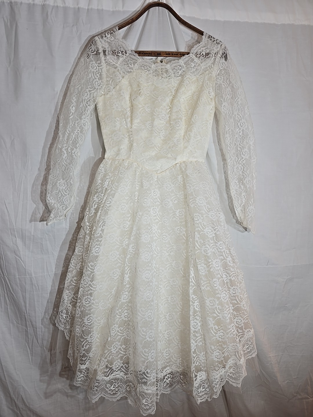 1950’s Lace Party Dress, Mid Century Prom, Wedding, Cocktail Dress