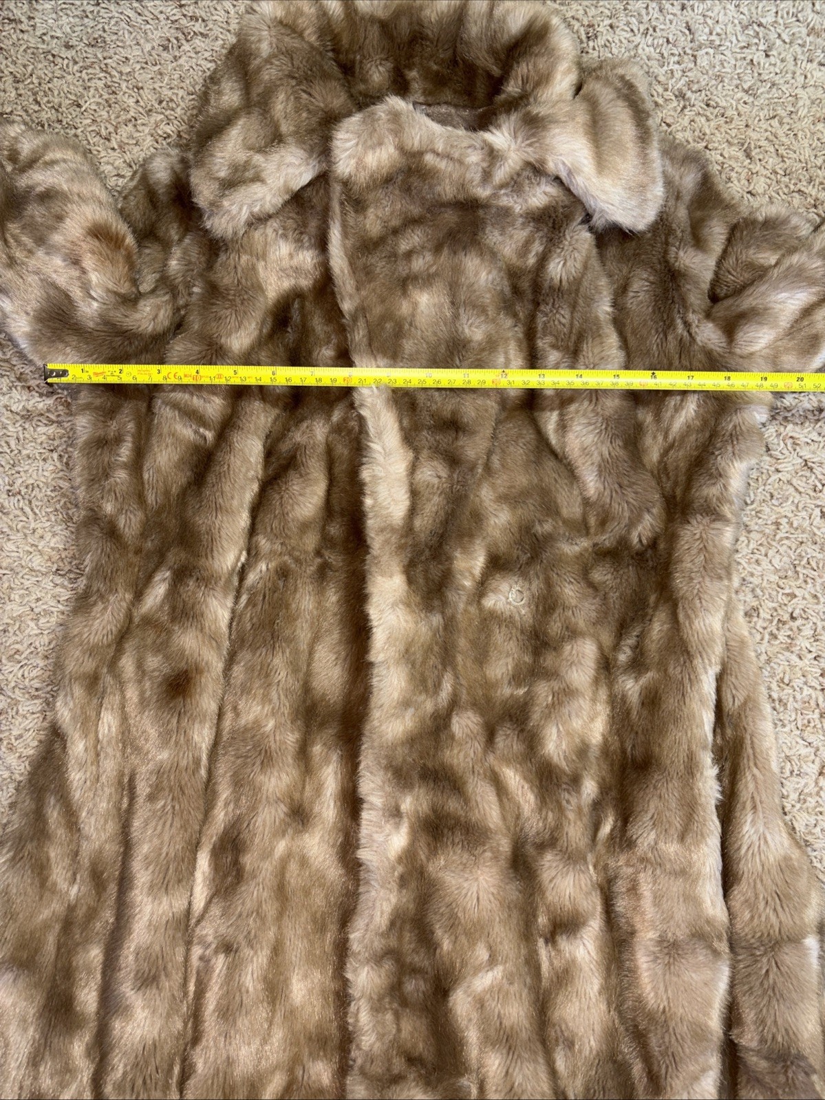 Womens 10 Vintage Career Originals Tissavel Mink French Faux Fur Coat