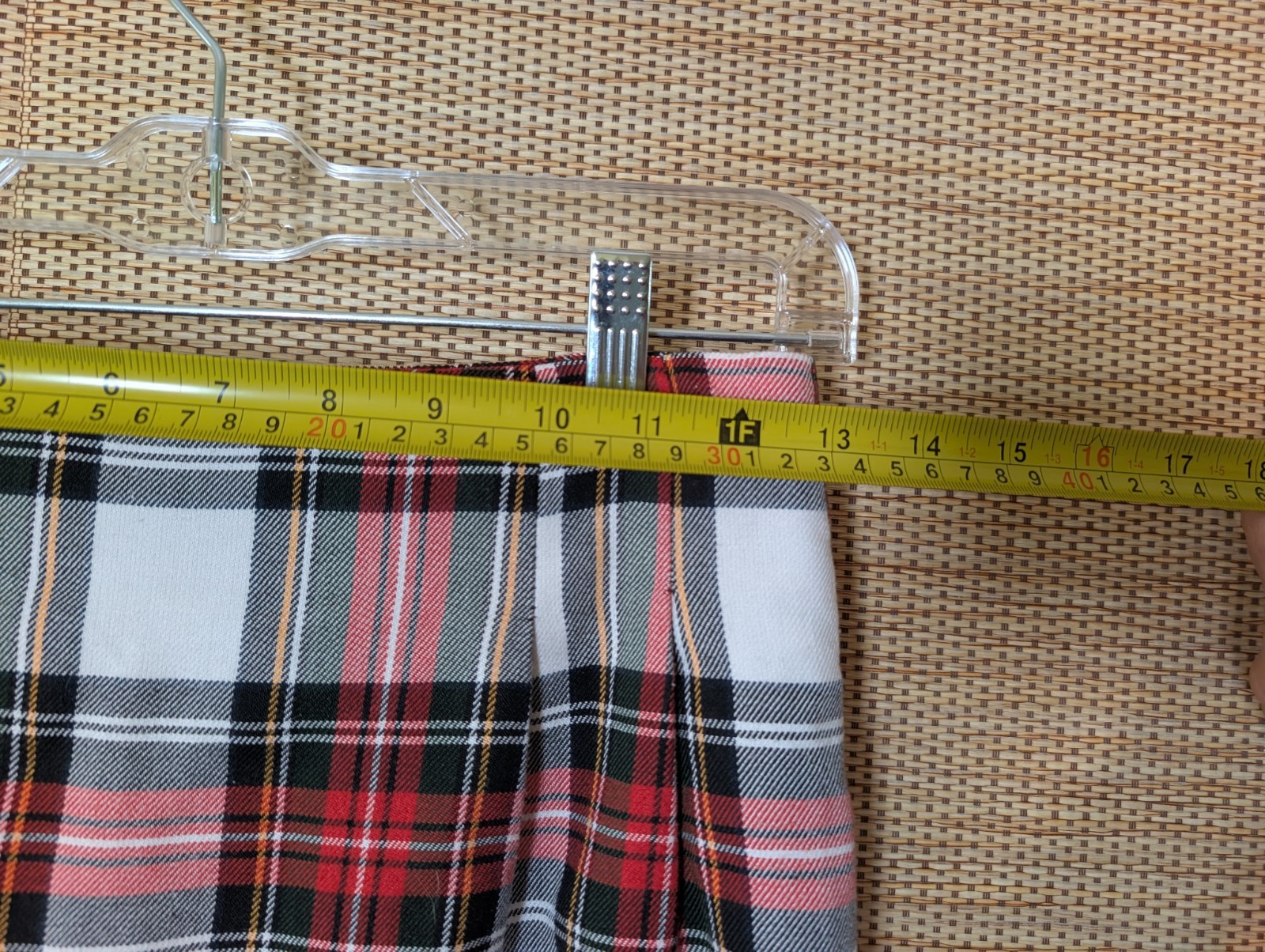 Vintage Plaid Miniskirt Y2K Toni Garment Tartan Red Green Academic Size Small/XS