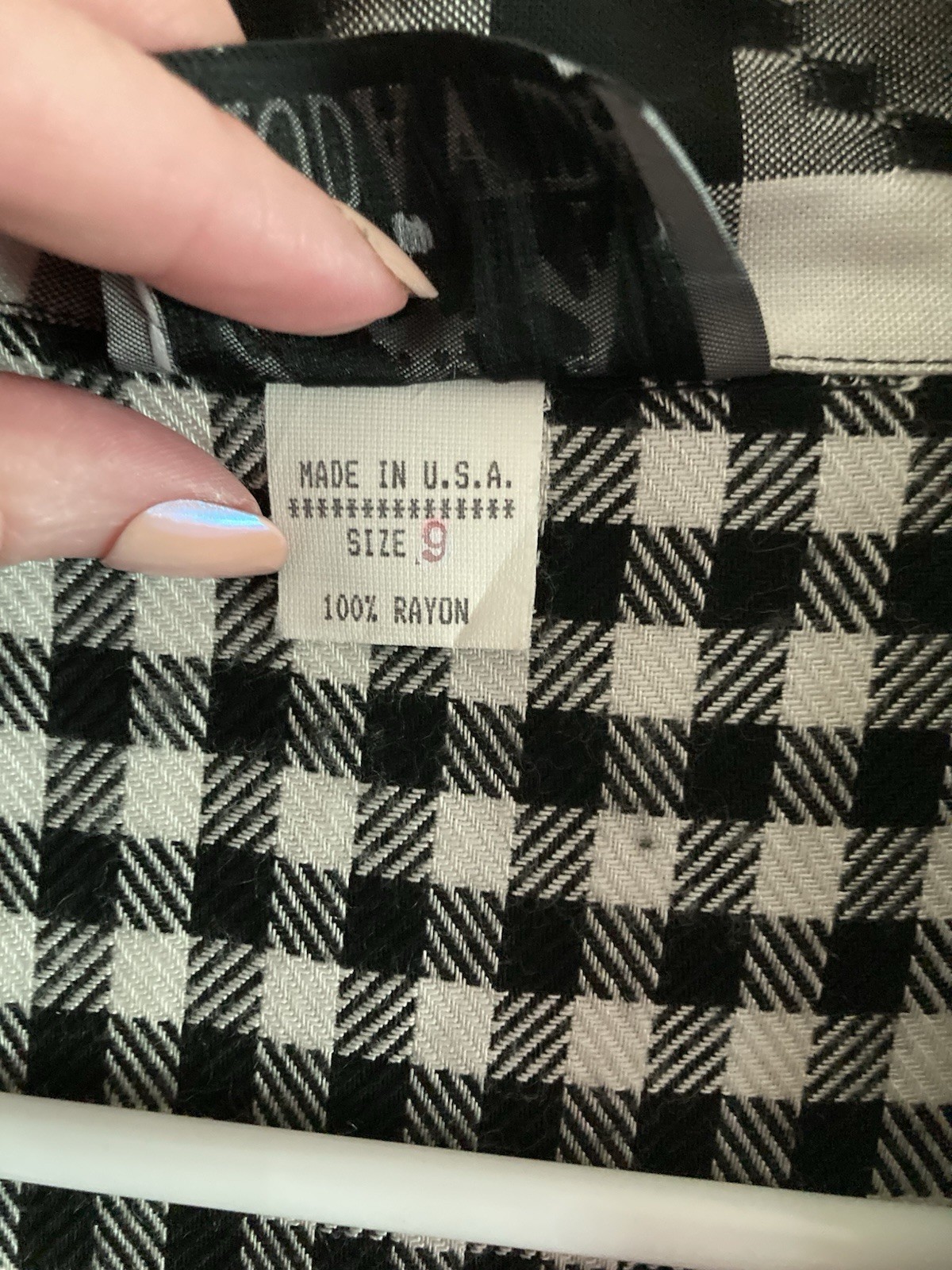 VNTG Moda Vida 80’s- 90’s Checkered Dress Sz 9