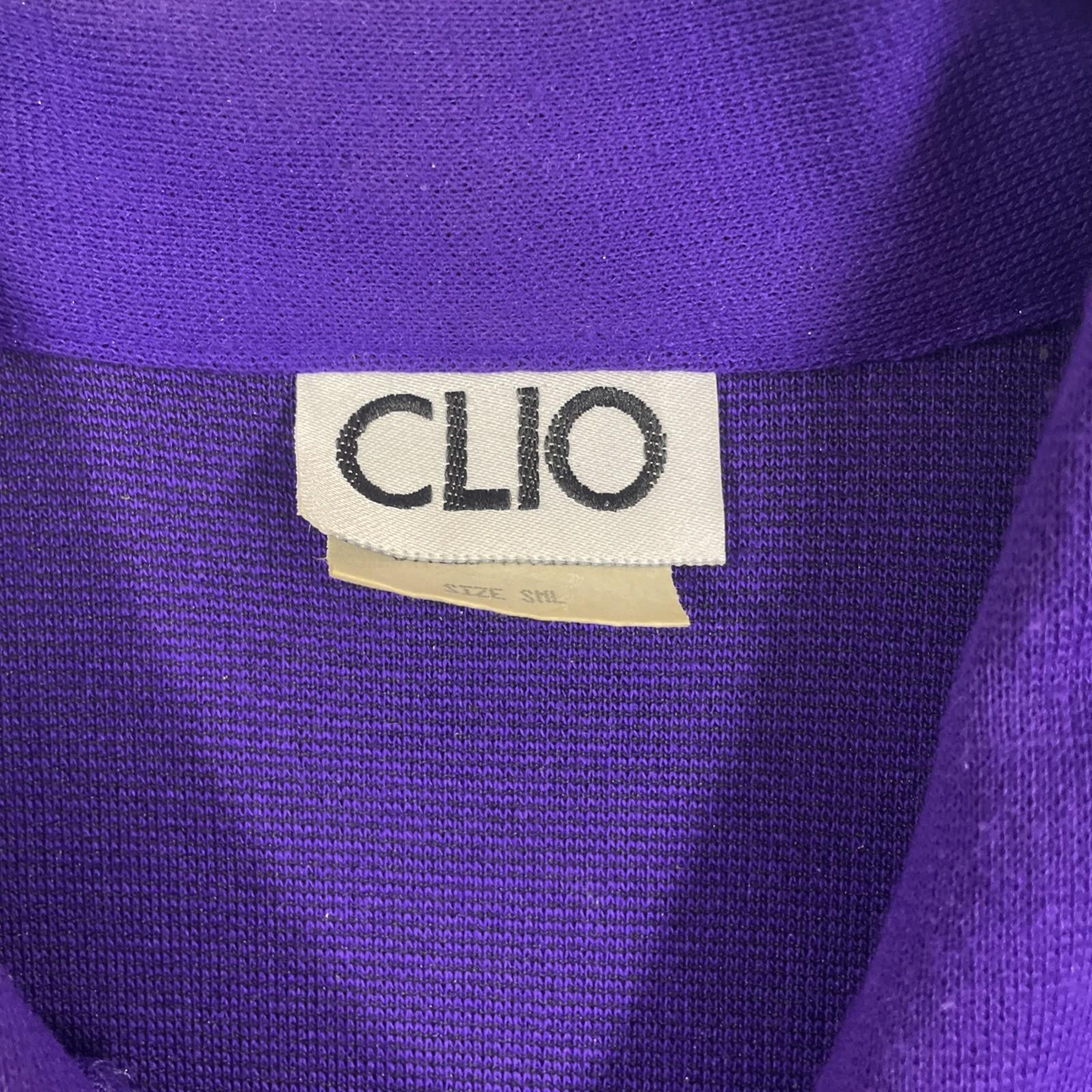 Vintage CLIO Purple Knit 2 Pc Suit Set Jacket Pants Women Small Made USA EUC