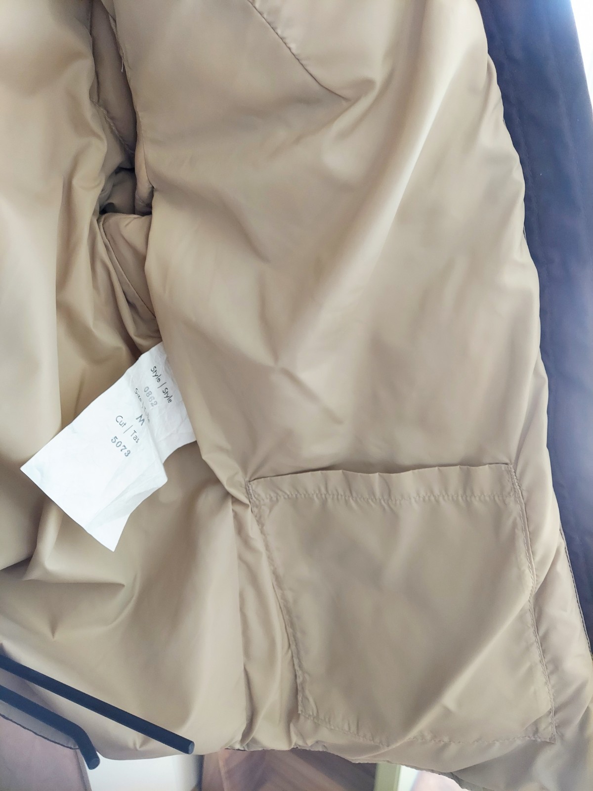 VINTAGE Eddie Bauer BROWN Fitted Down Puffer Jacket Womens MED TORONTO CANADA