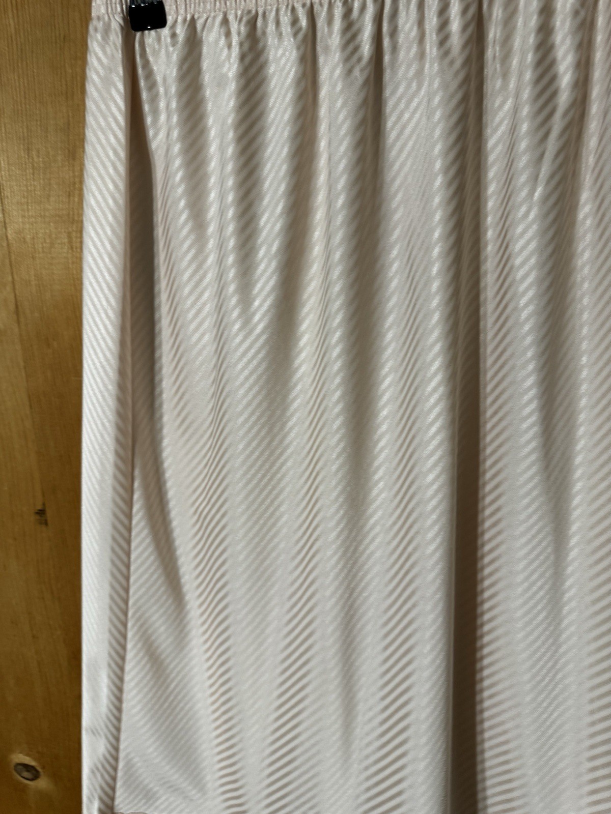 VTG Vanity Fair Pink STRIPES Fancy Lace Hem Nylon W-24-32” EUC Size S/M