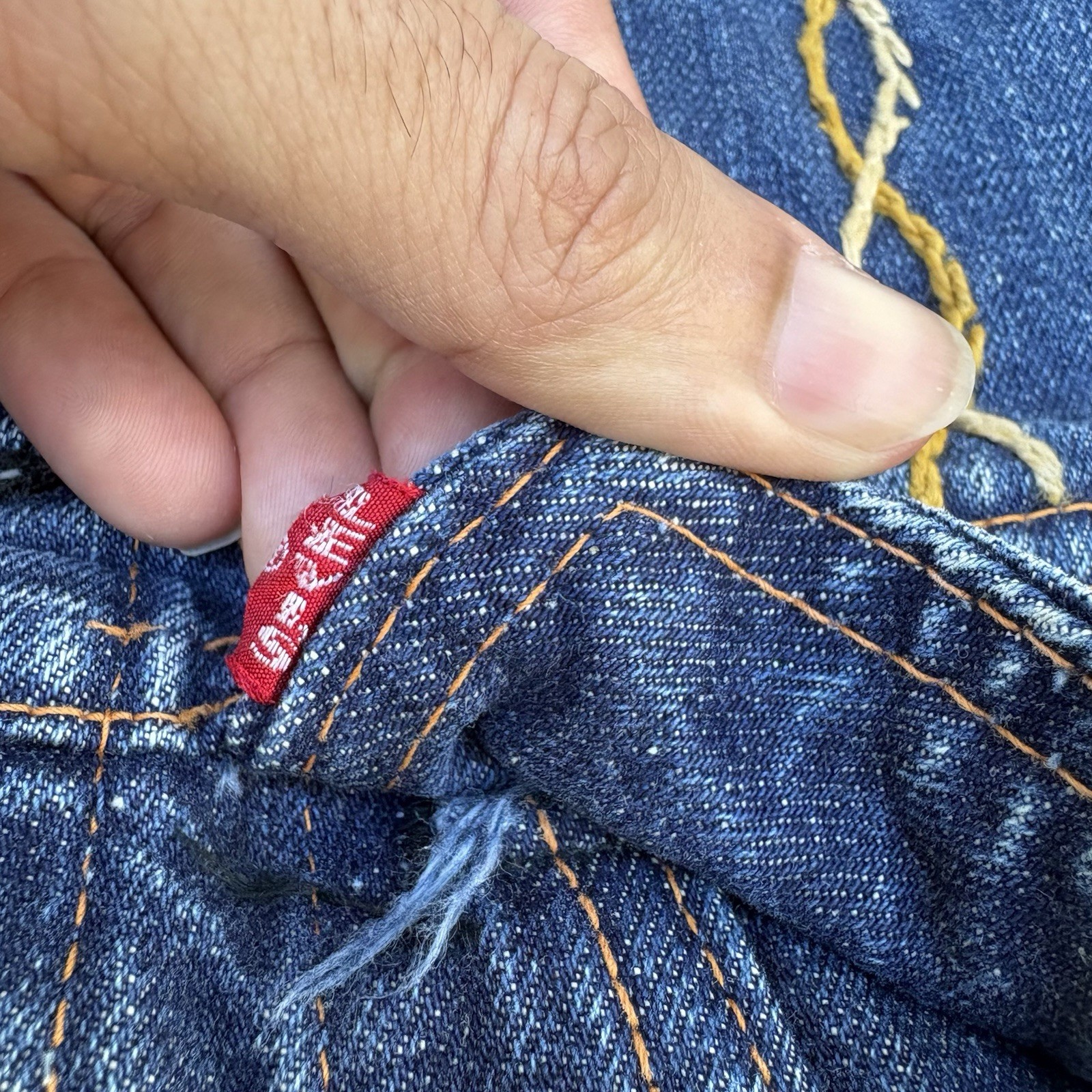 Vintage 1970s Levi’s Big E Denim Trucker Jacket Type 3 Embroidered Hippie Biker