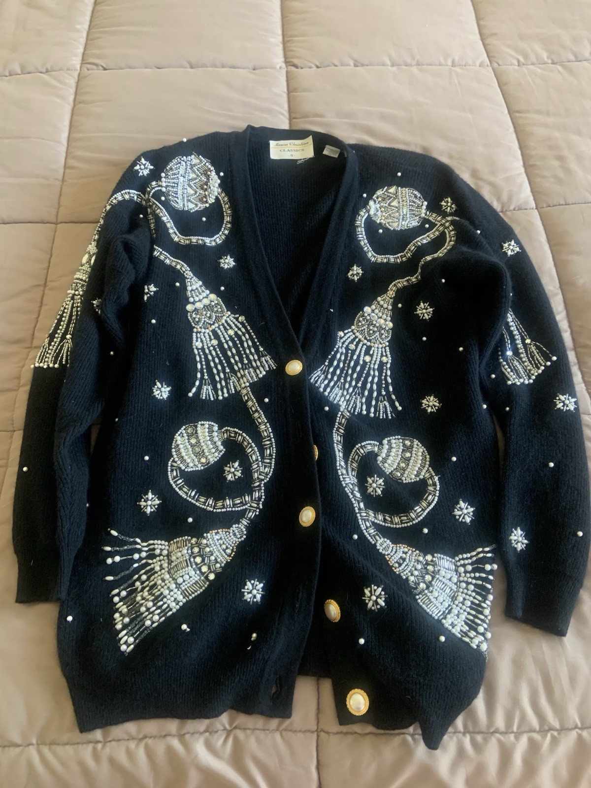 Vintage Marisa Christina Classics Beaded Cardigan -S