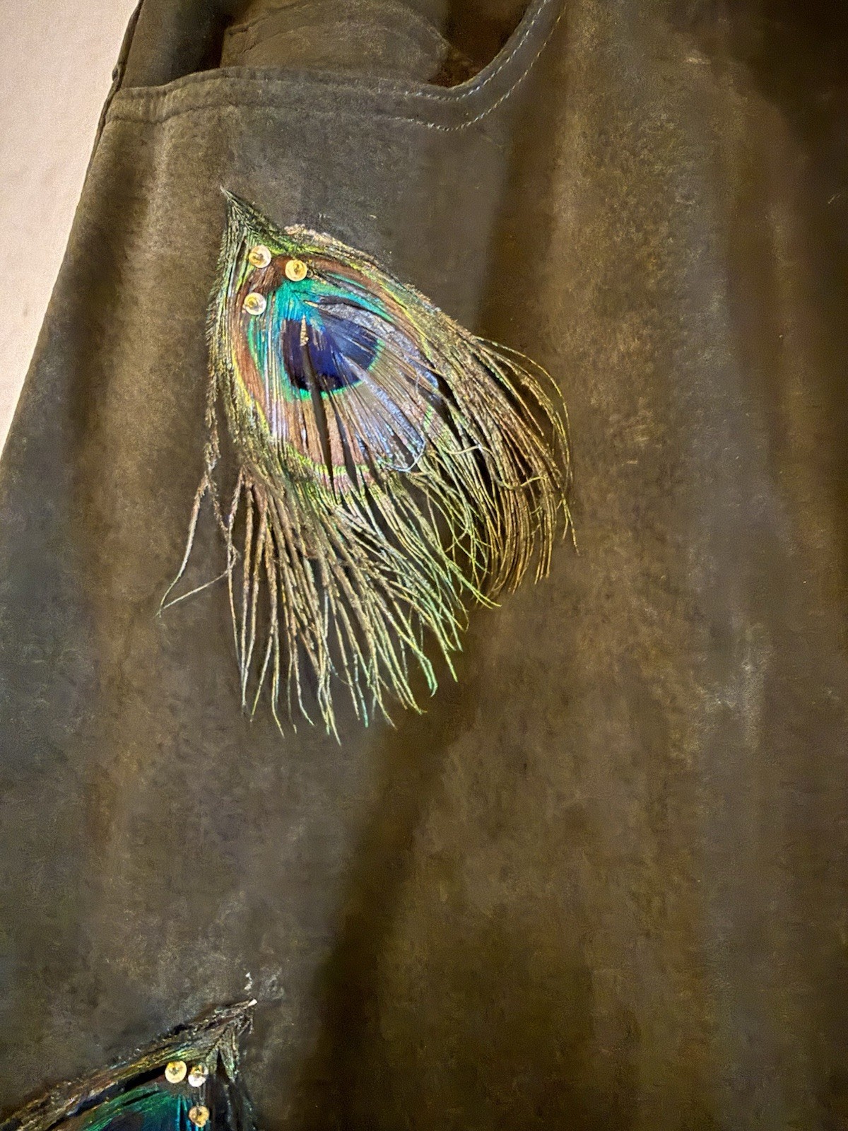 WOW! NWOT Vintage 1980’s Western BUSHWACKER Forest Suede & Peacock Concert Pant