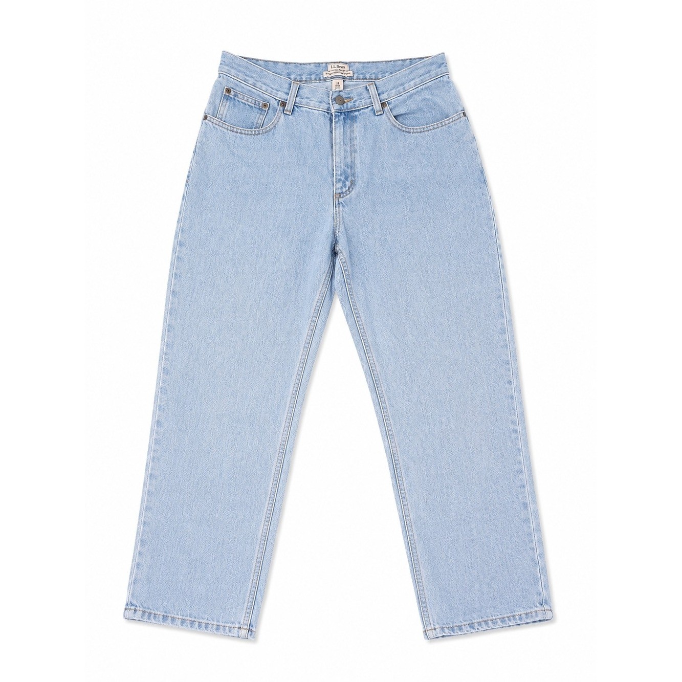 Vintage L.L. Bean Light Blue Petite Relaxed Fit Jeans, Size 10P