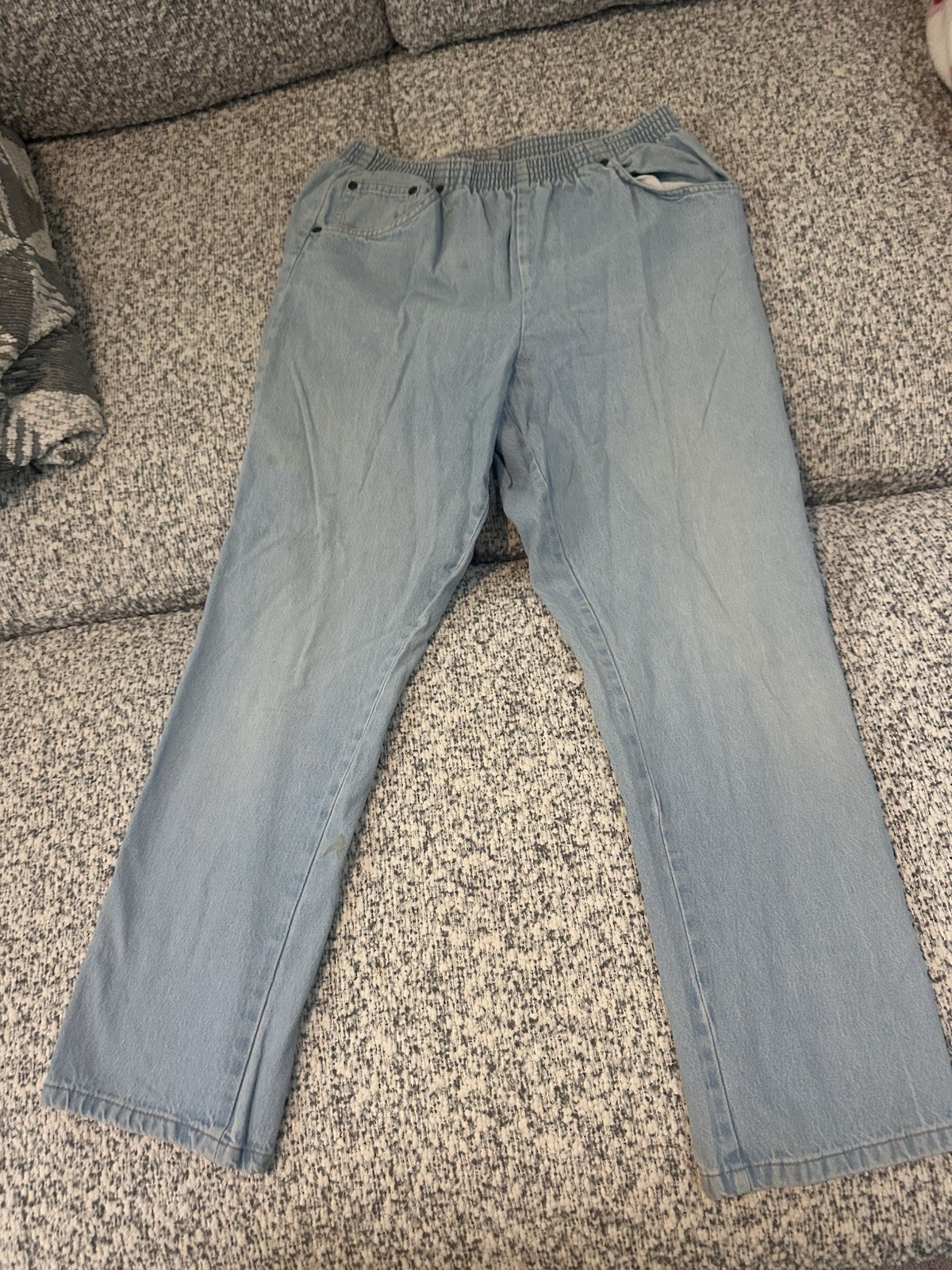 Vintage 90s Bobbie Brooks 100% Cotton Elastic-waistband Pants 8/9